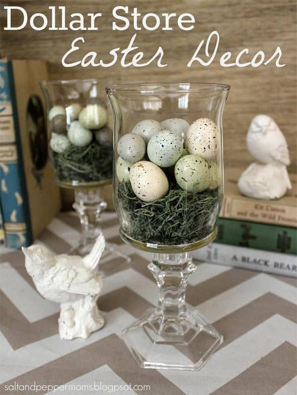 9 Easter Decorations DIY – try to do these Easter Crafts and Centerpieces in 2018! Easter ideas for a beautiful table - make these crafts with your kids! Dollar store DIY projects, Easter egg wreath, rustic, vintage and elegant - all kinds of decorations for the home.