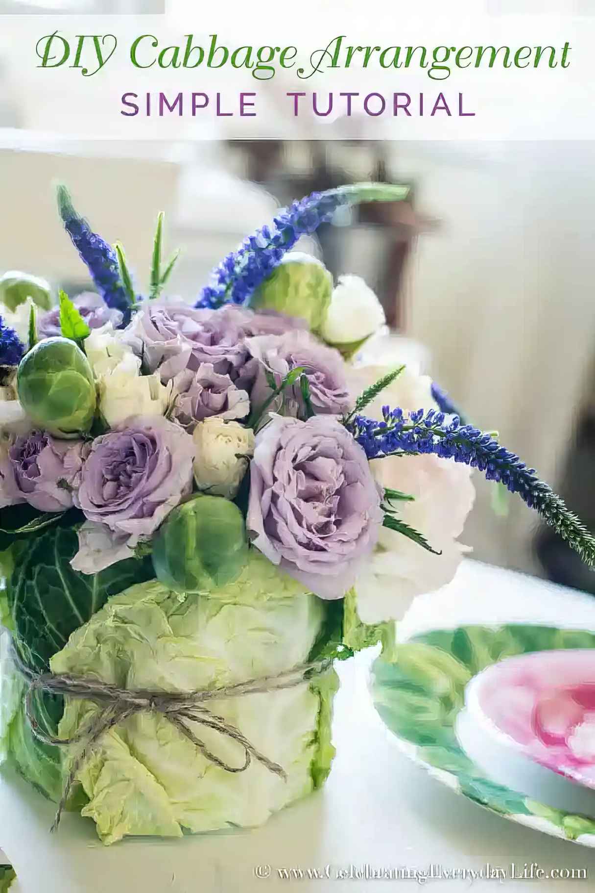 DIY Easter Cabbage Arrangements