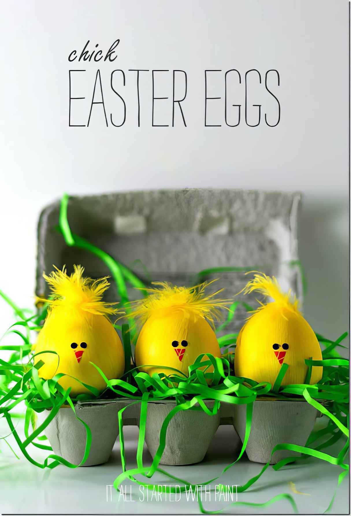 Decorating Easter Eggs As Chicks