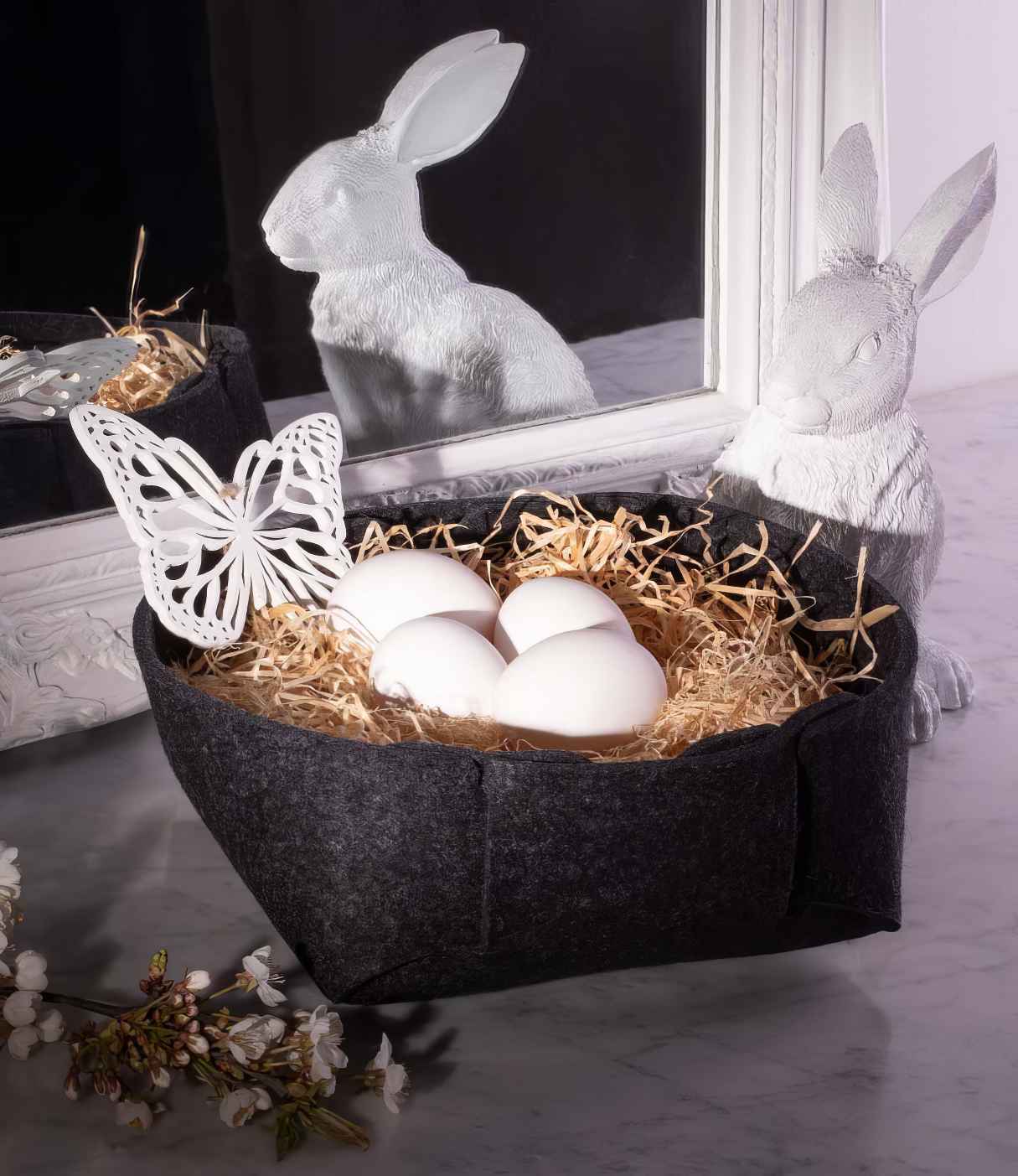 Easter Basket of Felt - Ideas as Easter Egg Decoration & Easter Gift