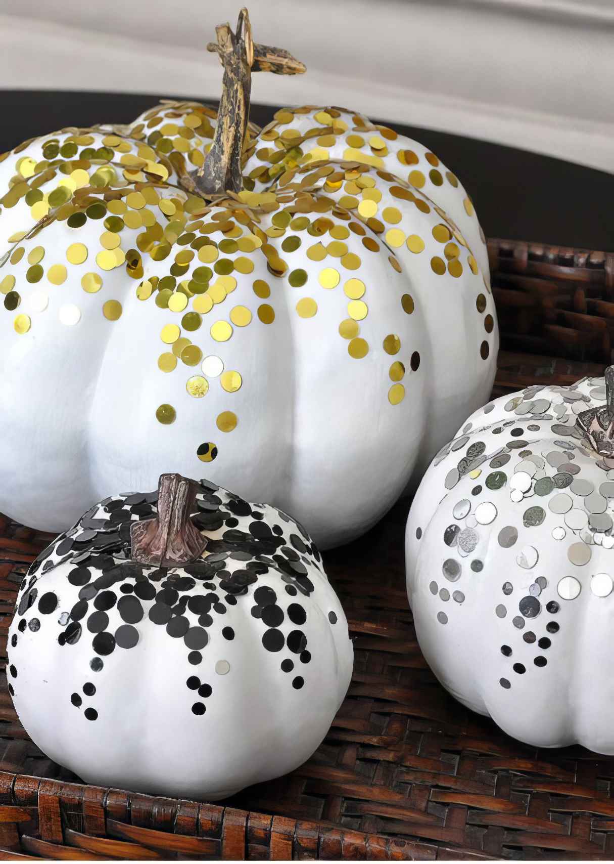 Glam Confetti Pumpkins