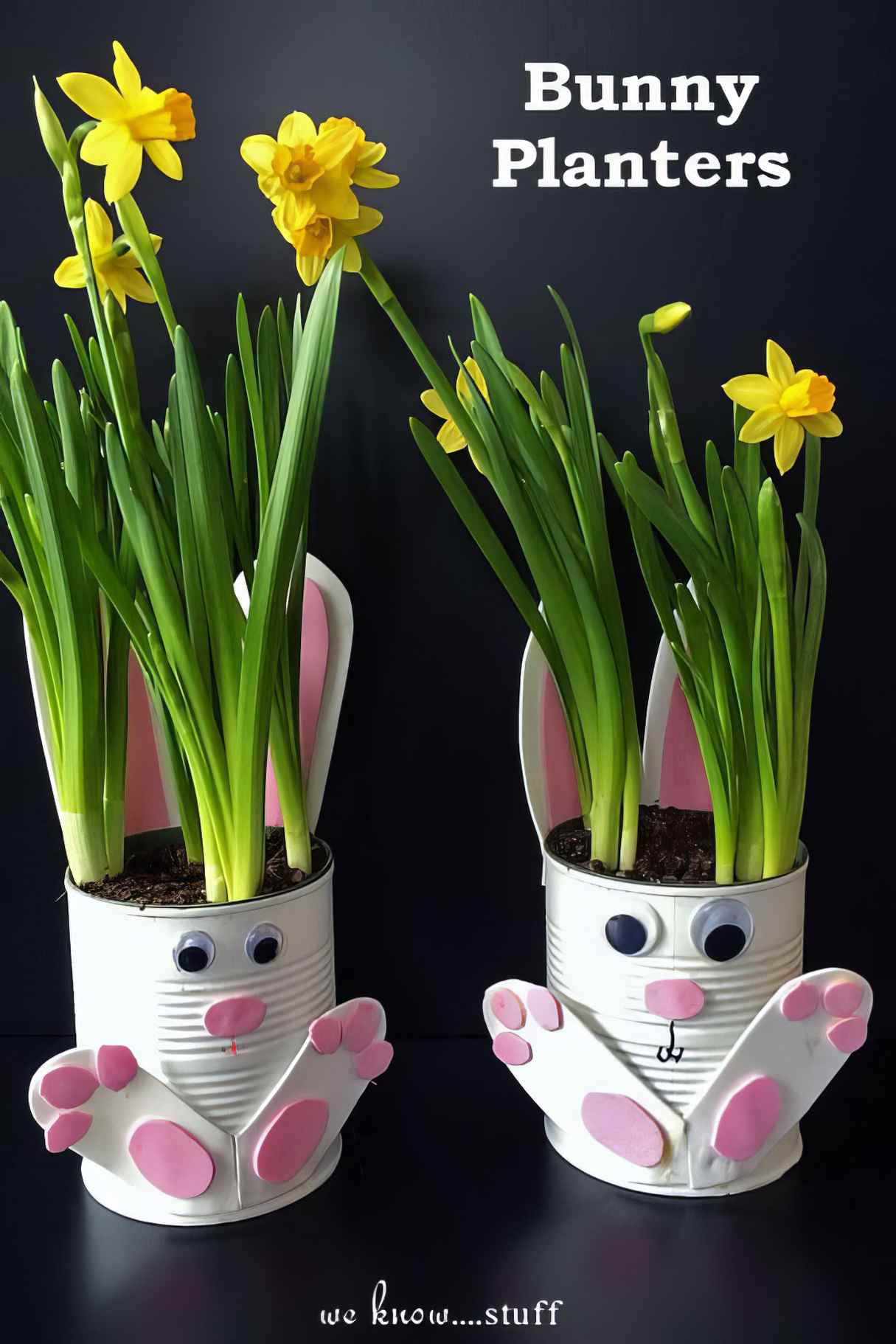 How To Make Adorable Tin Can Bunny Planters