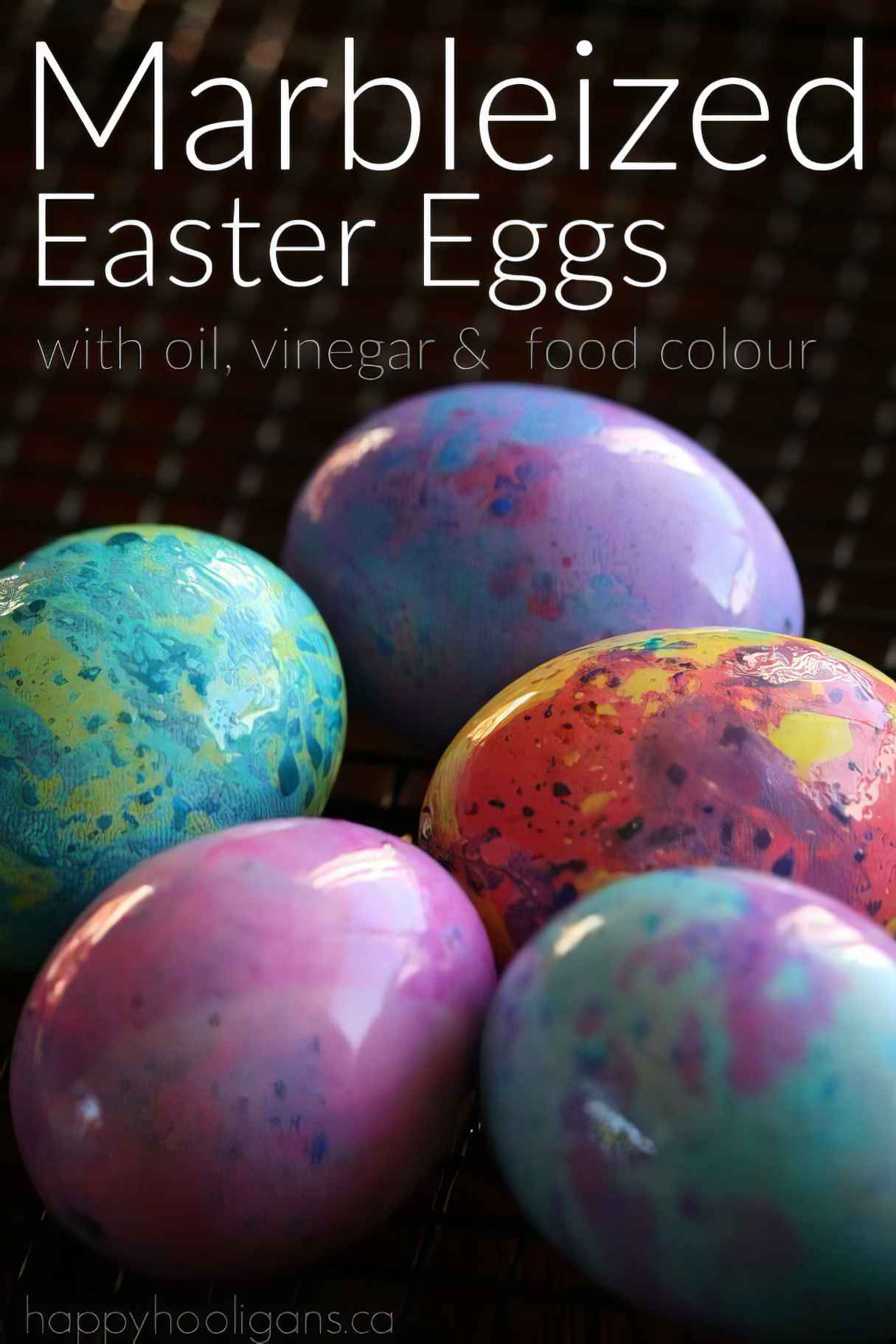 Marbleized Easter Eggs By Happyhooligans