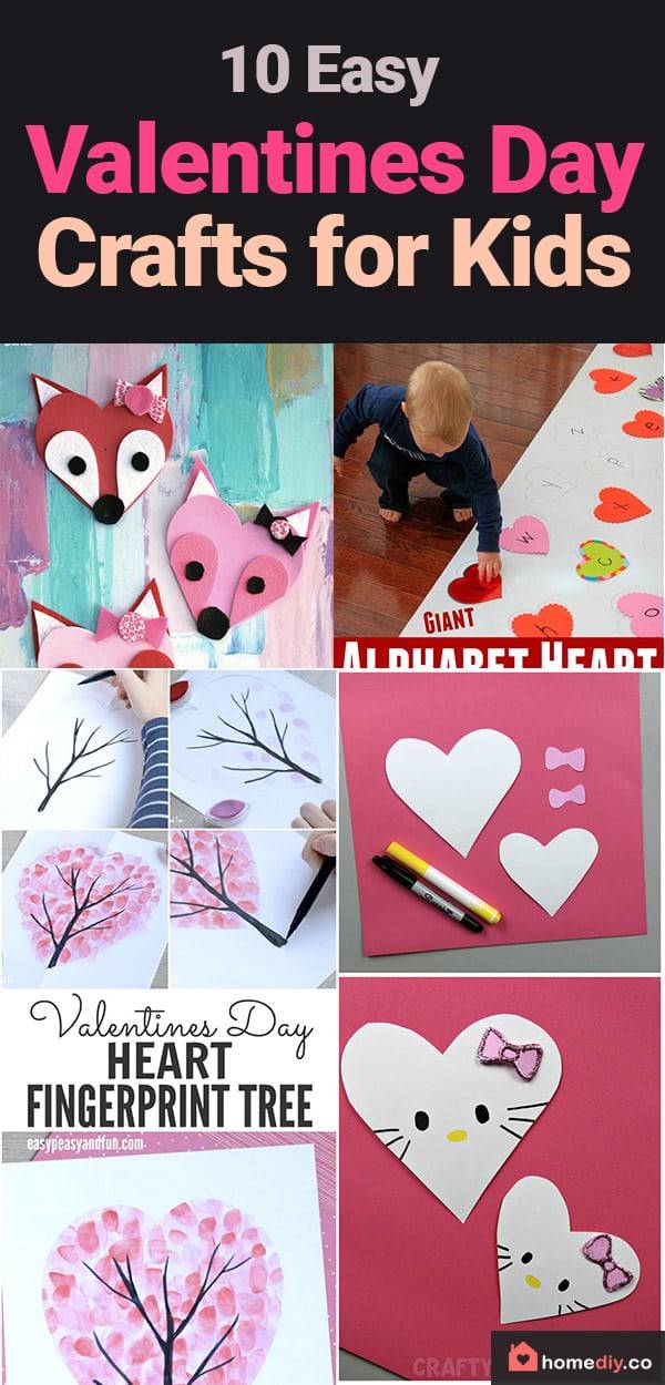 Easy Valentine Crafts for Kids – DIY Projects to Try This Year! Valentine's Day is not only for us, adults. It's a great time for easy Valentine crafts for kids and DIY projects you can make together! #valentines #valentinesday #diy #crafts #craftsforkids #crafting