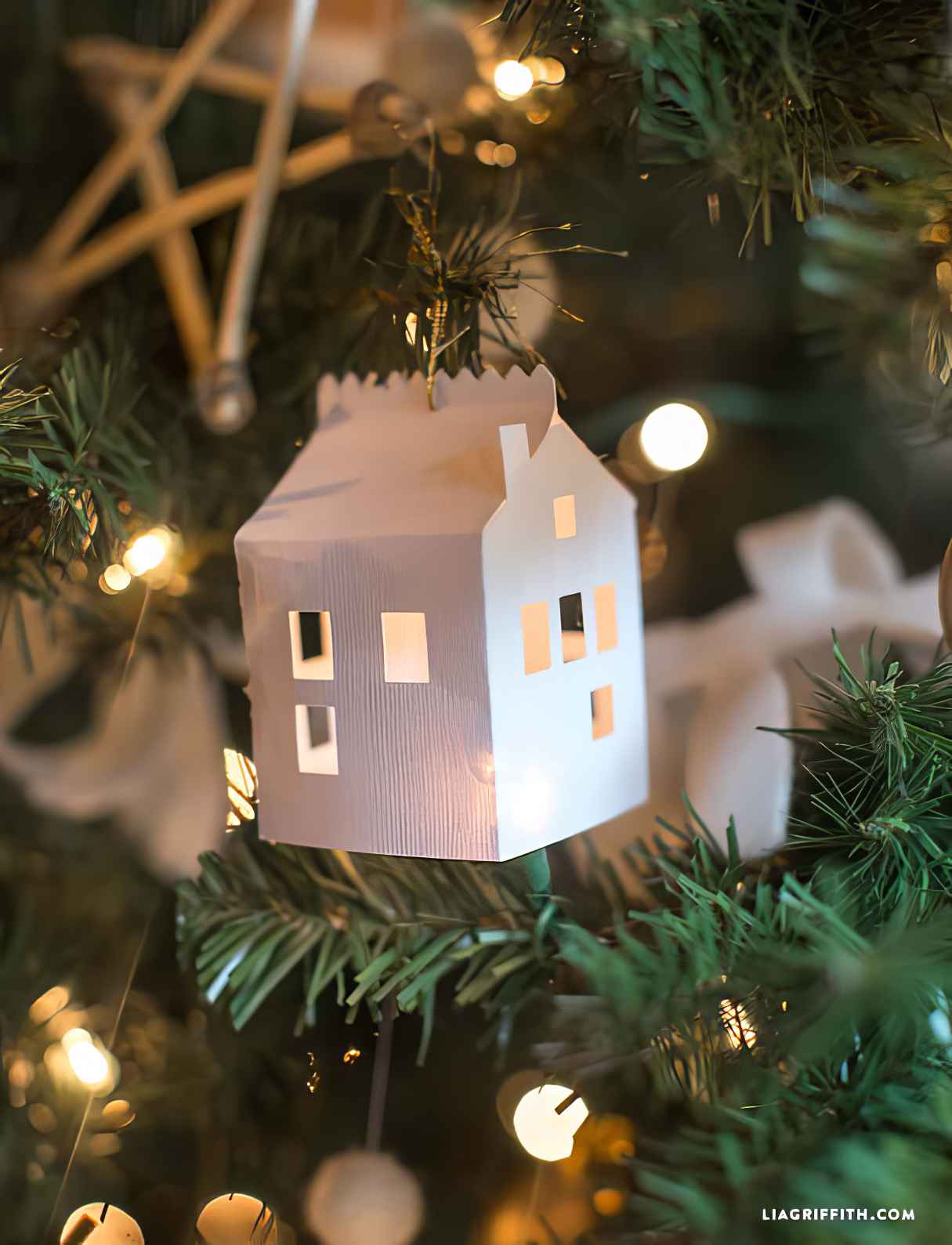 DIY Paper House Ornament