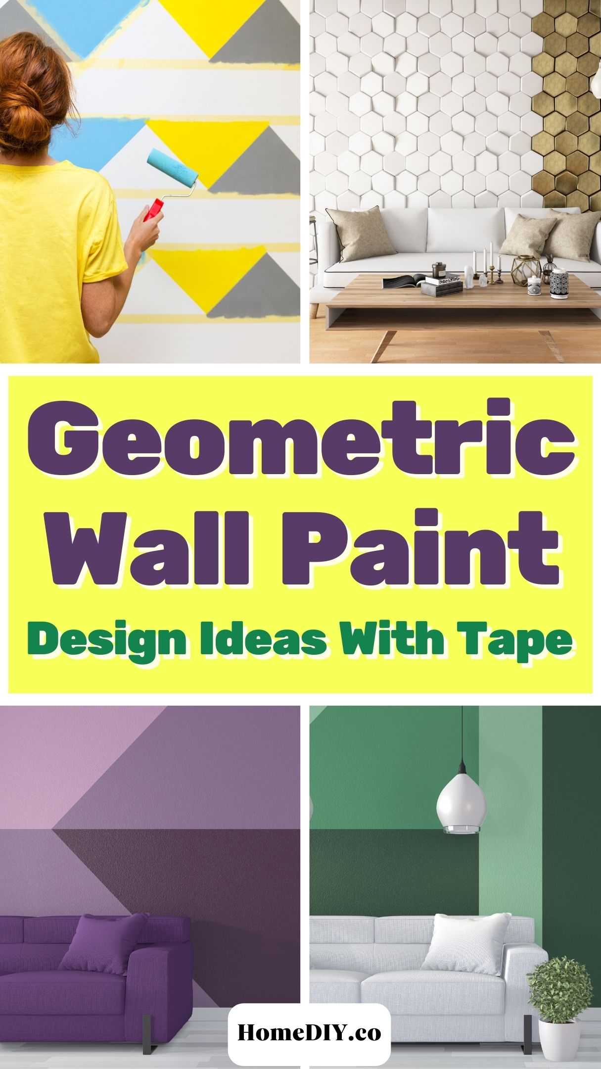 Geometric Wall Paint: Design Ideas With Tape