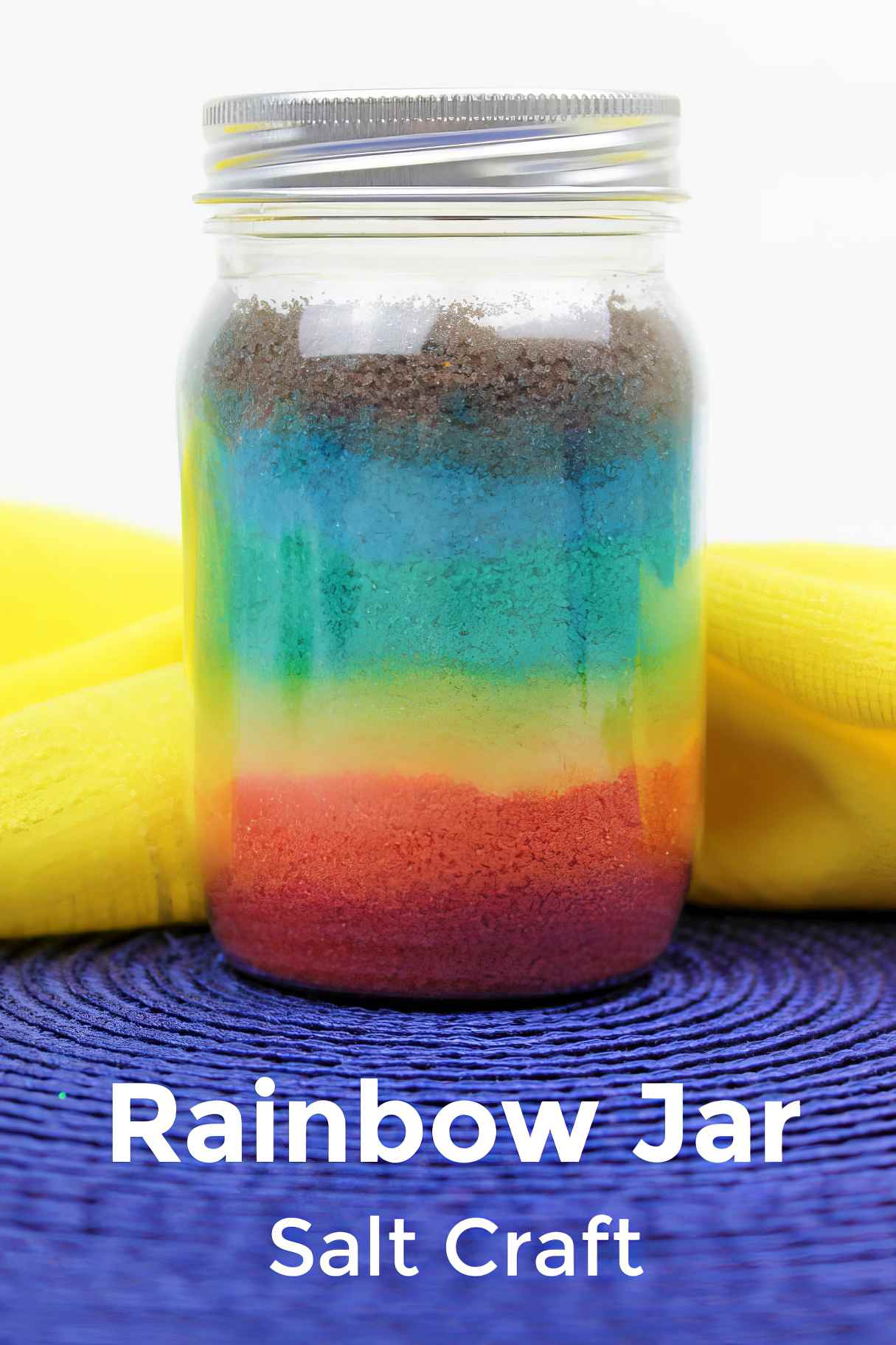 Mason Jar Rainbow Salt Craft – Rainbow in a Jar!