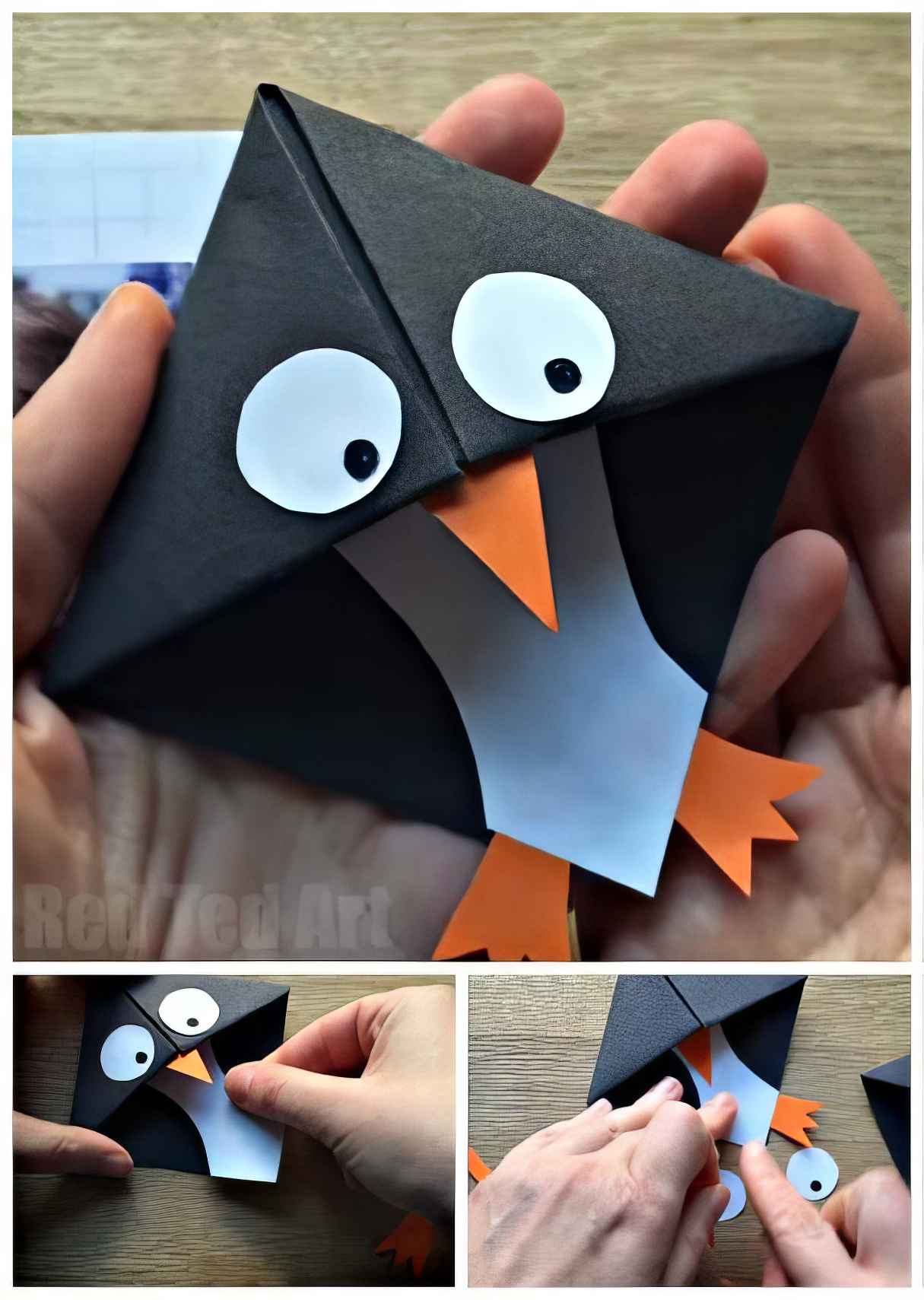 Bookmark Corner - Penguin Craft Idea for Kids