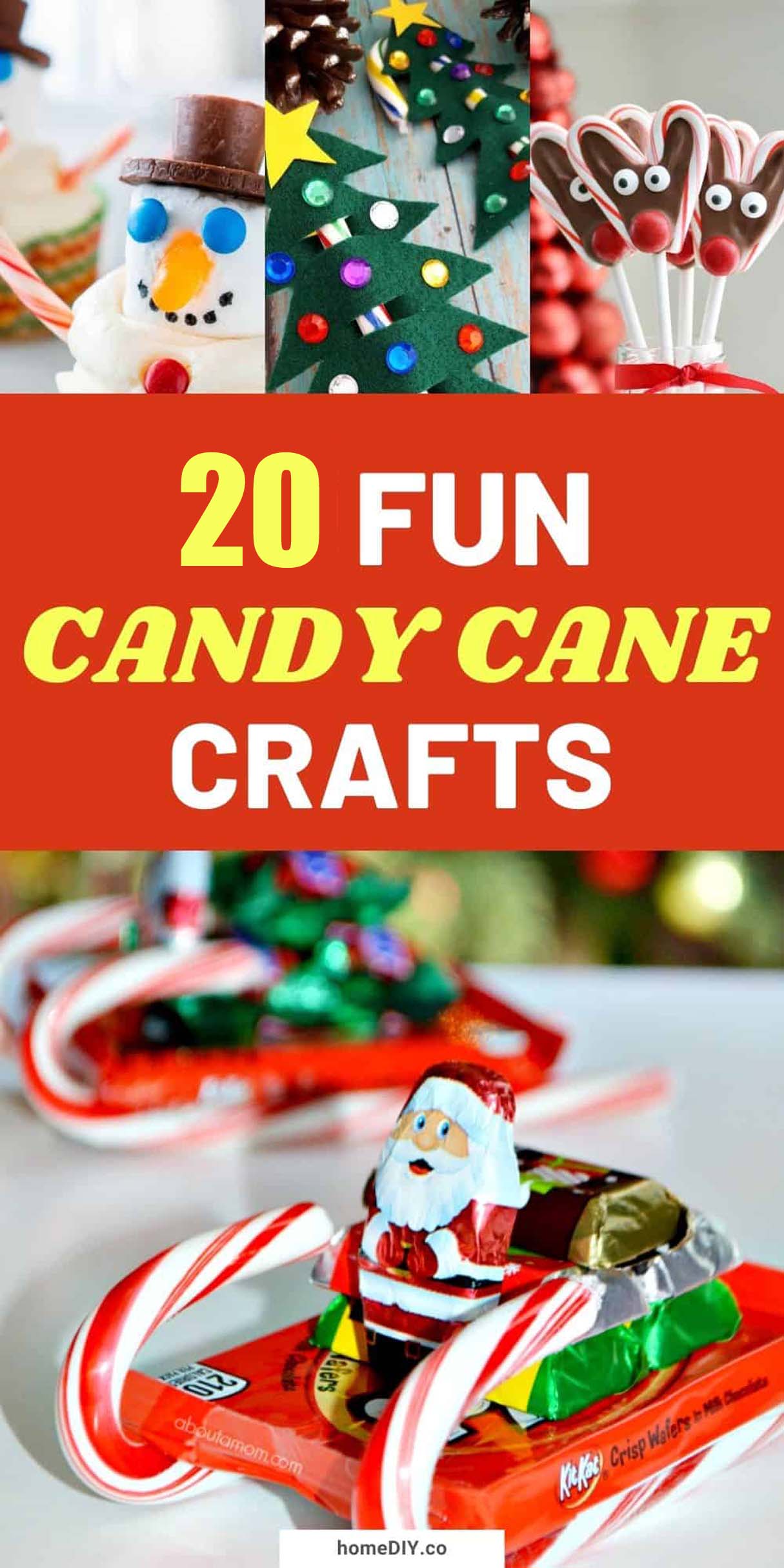 20 Easy and Fun Candy Cane Crafts