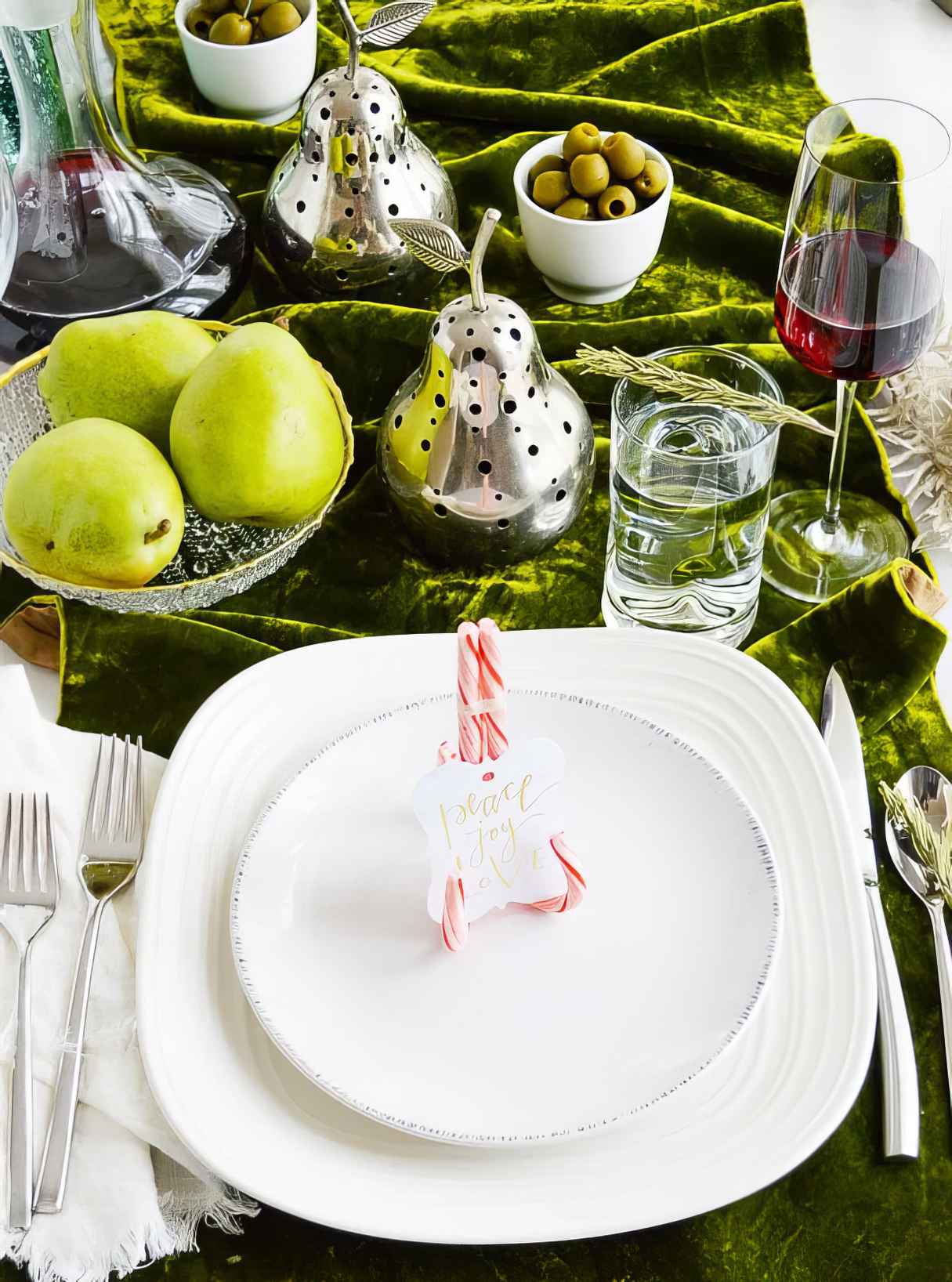 Fun and Festive Candy Cane Placecard Holder