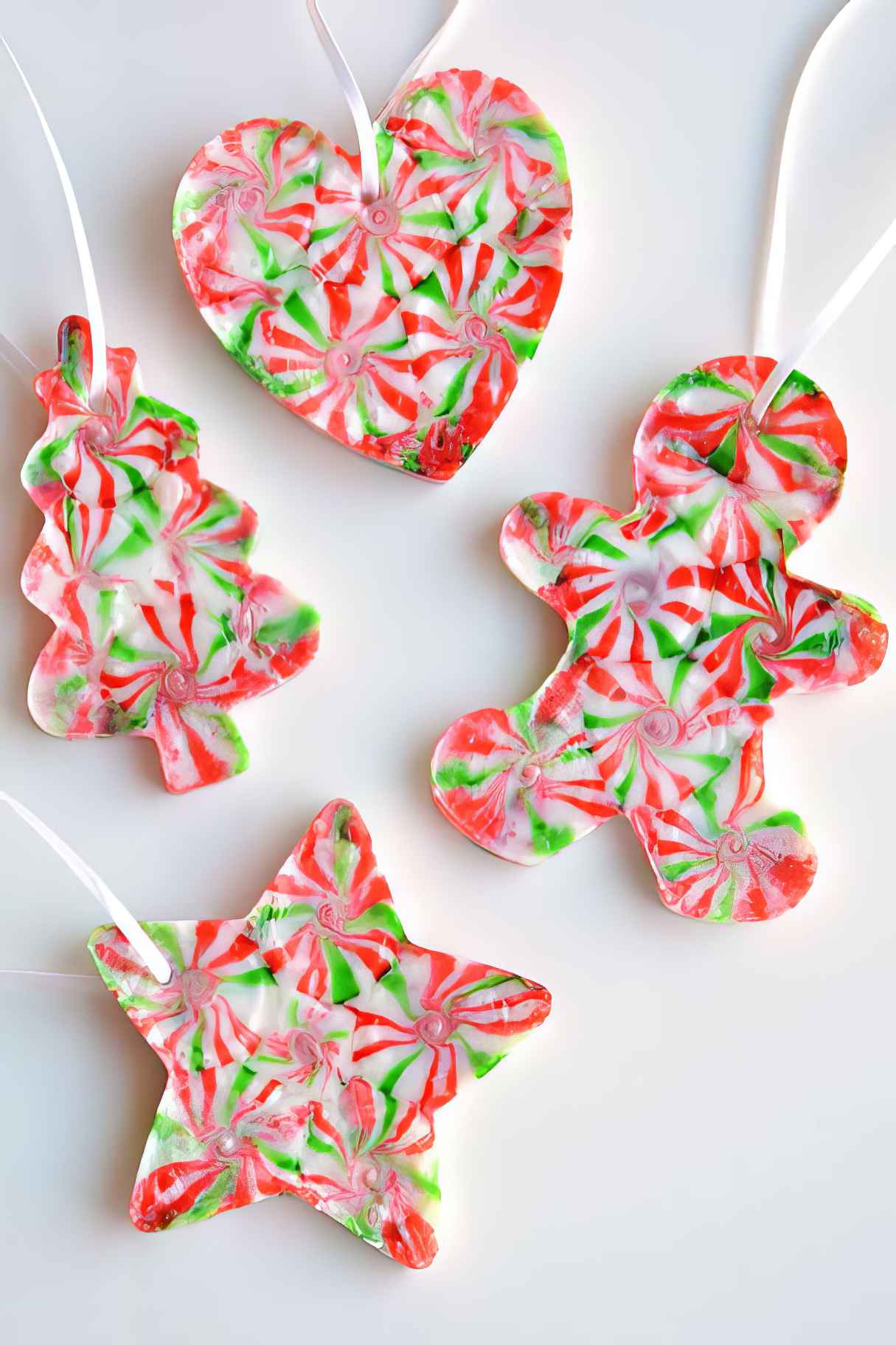 Melted Peppermint Candy Ornaments - Perfect Christmas Treat Craft