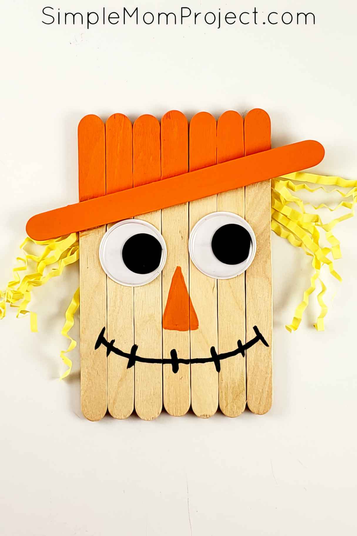Popsicle Stick Scarecrow Craft Idea