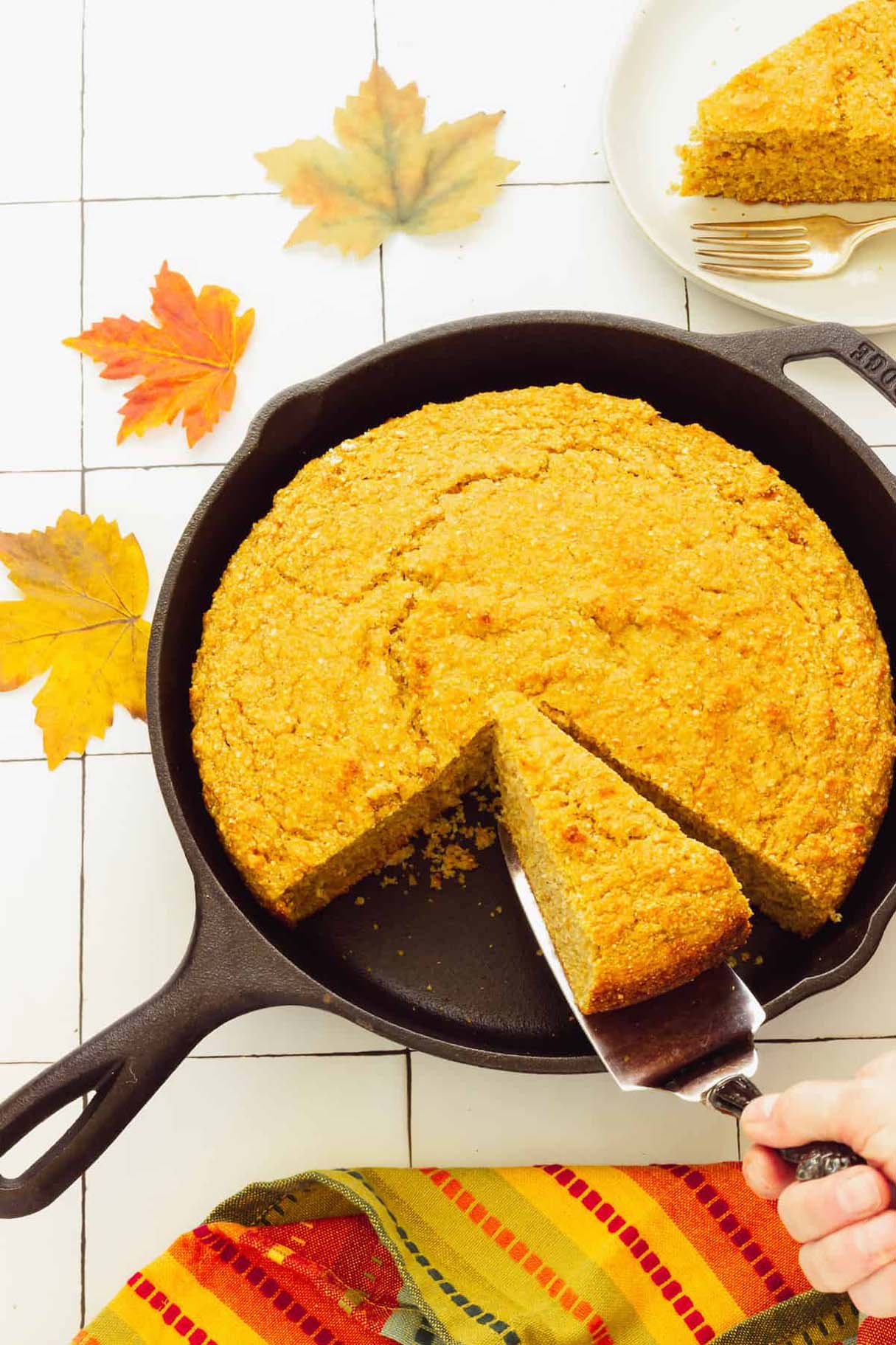 Buttermilk Pumpkin Cornbread with Maple Butter