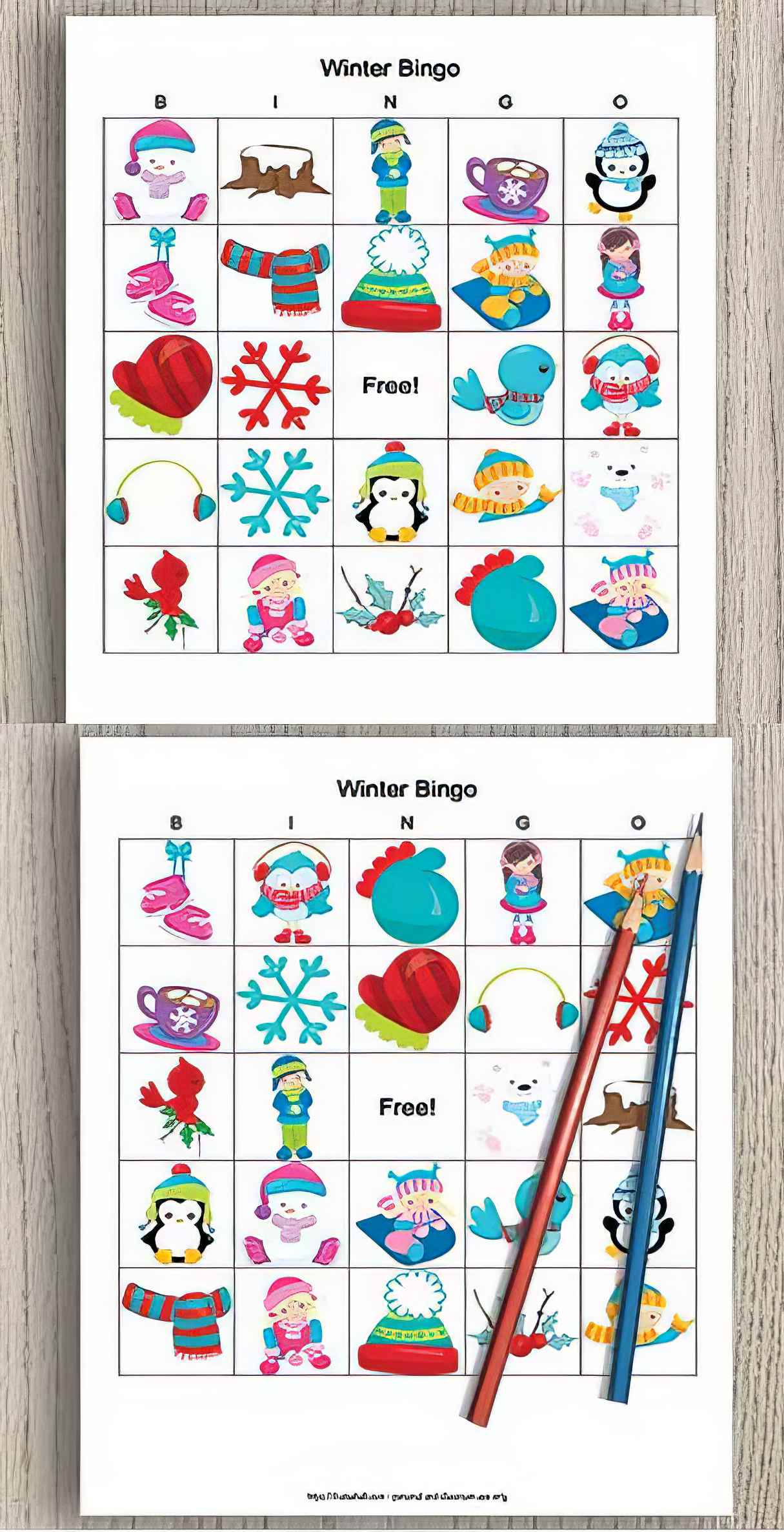 Free Printable Winter Bingo