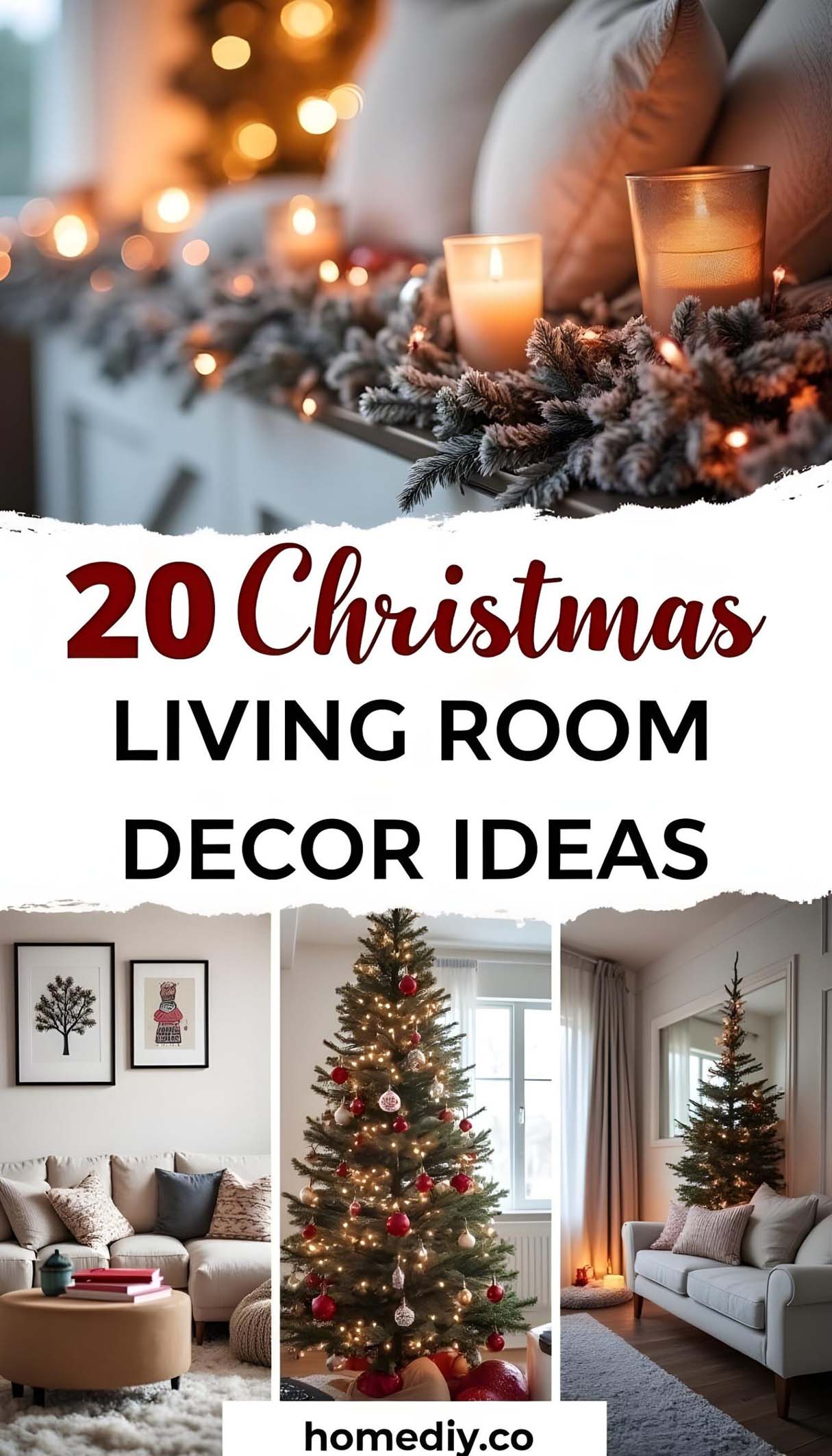 20 Best Christmas Living Room Decor&nbsp; Ideas