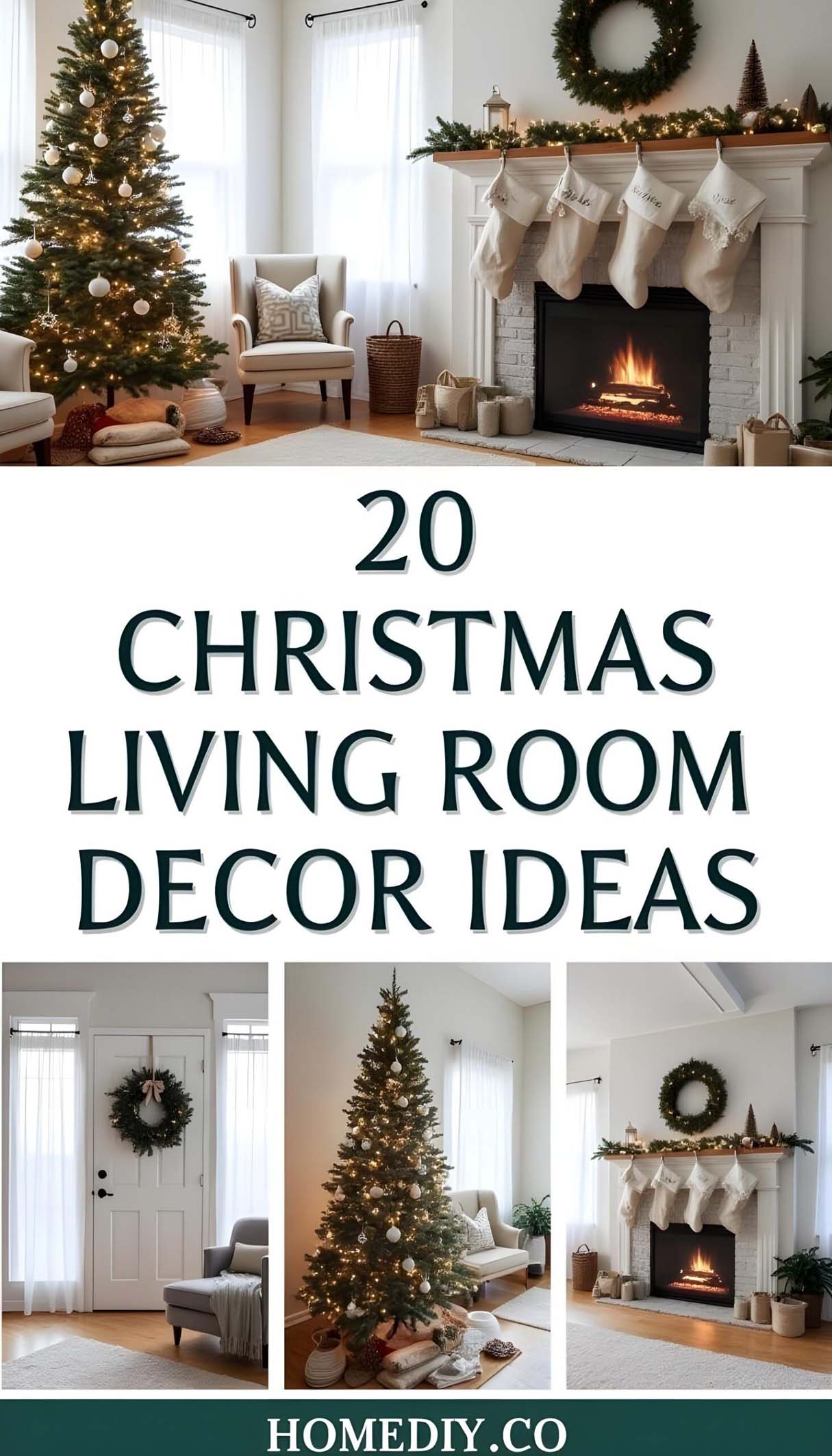 20 Christmas Living Room Decor&nbsp; Ideas