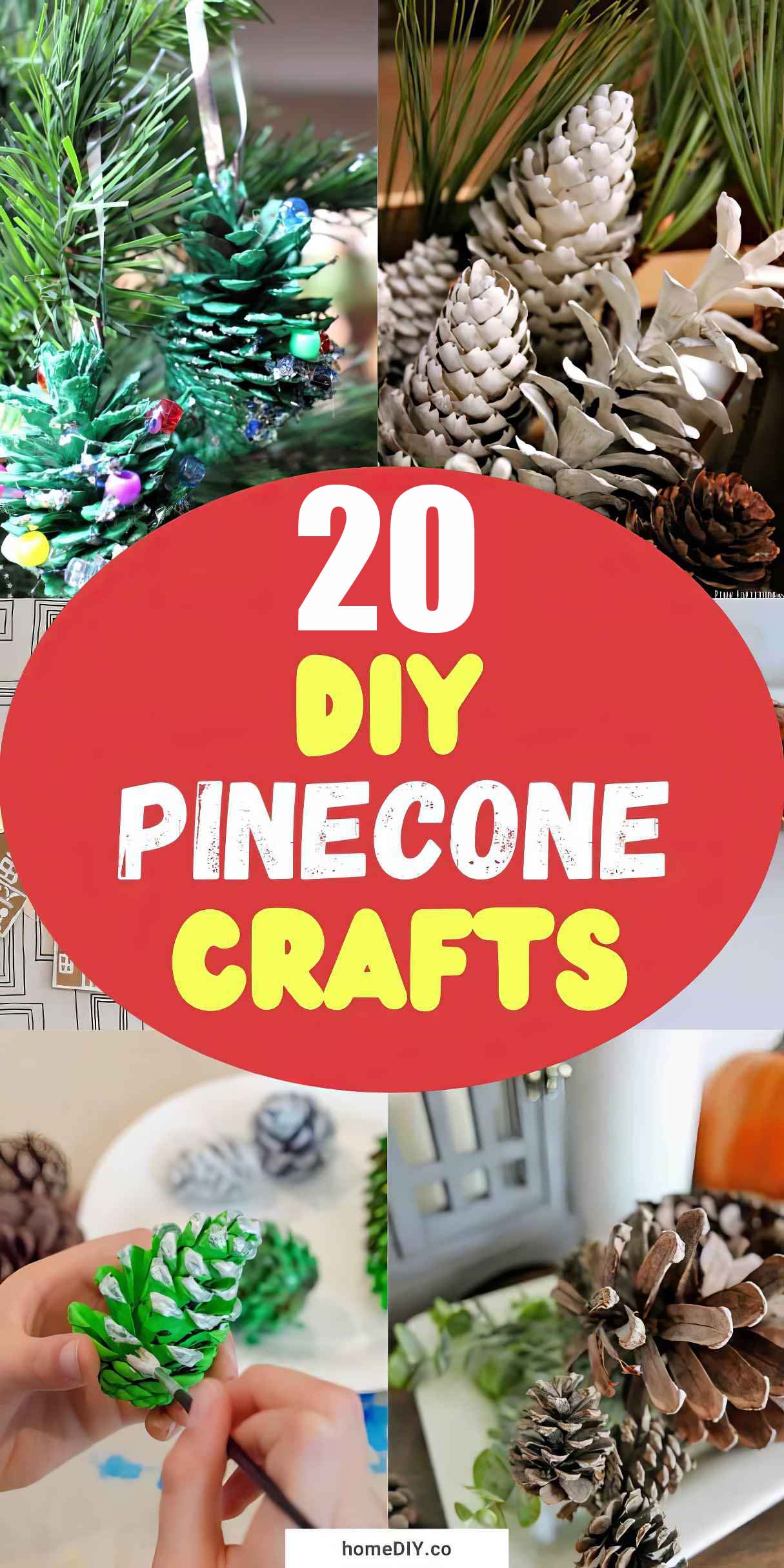 20 Festive DIY Pine Cone Crafts for Kids