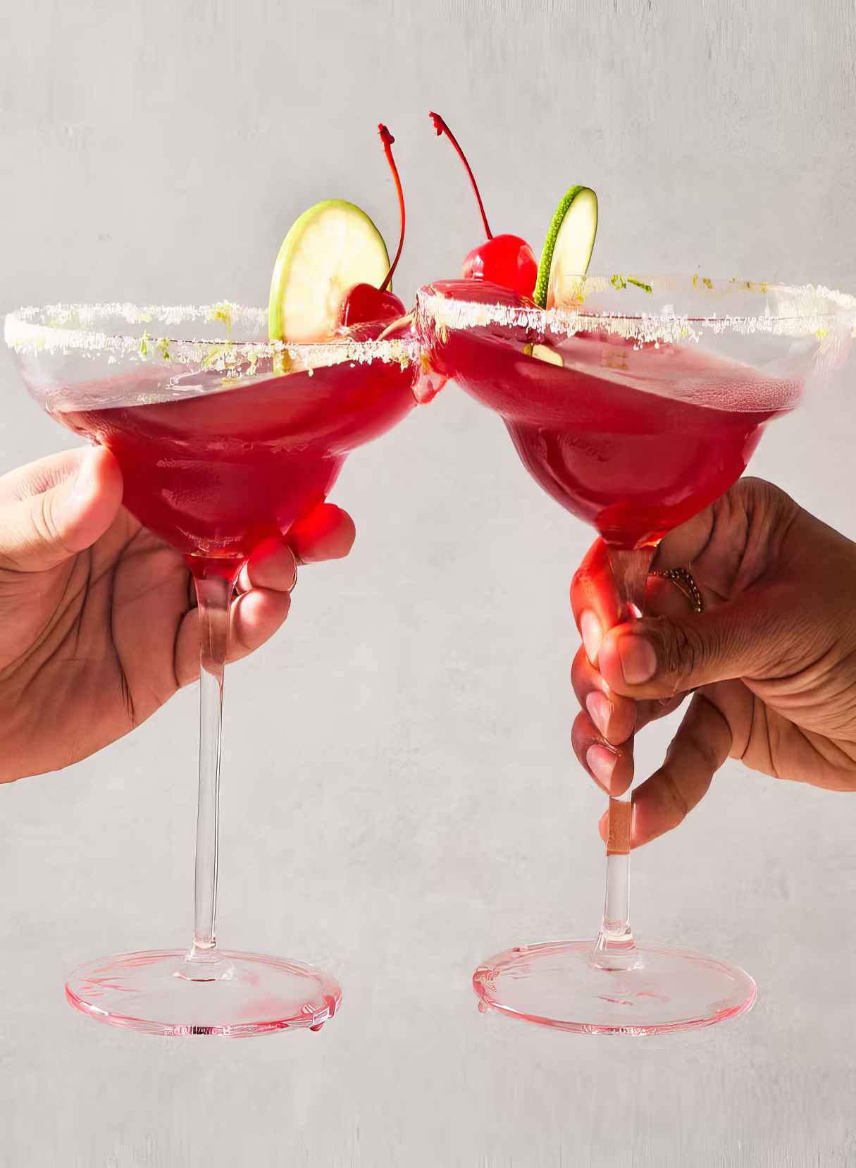 Cherry-Lime Margarita - Festive Winter Cocktail