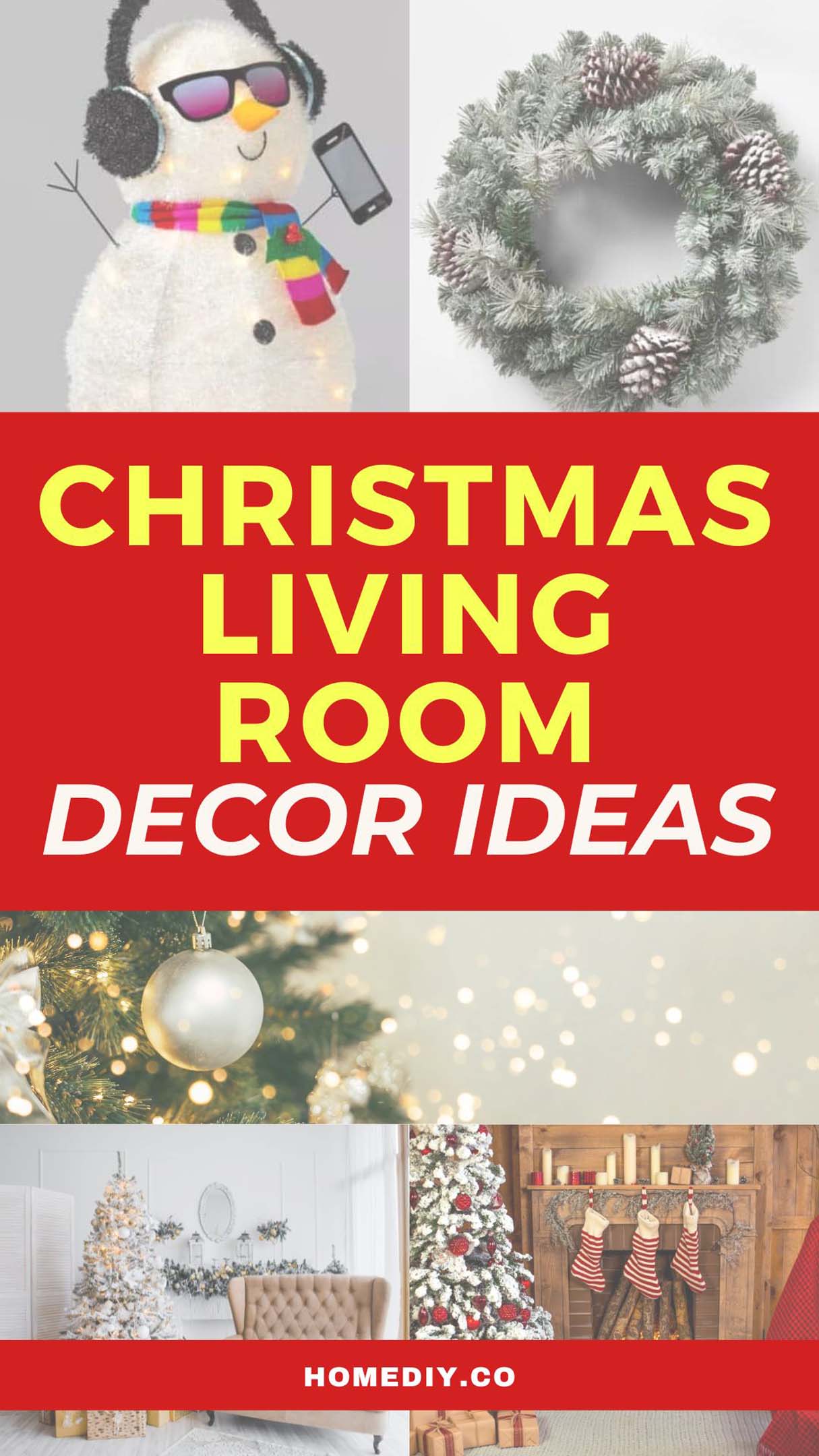 Cozy Christmas Living Room Decor&nbsp; Ideas