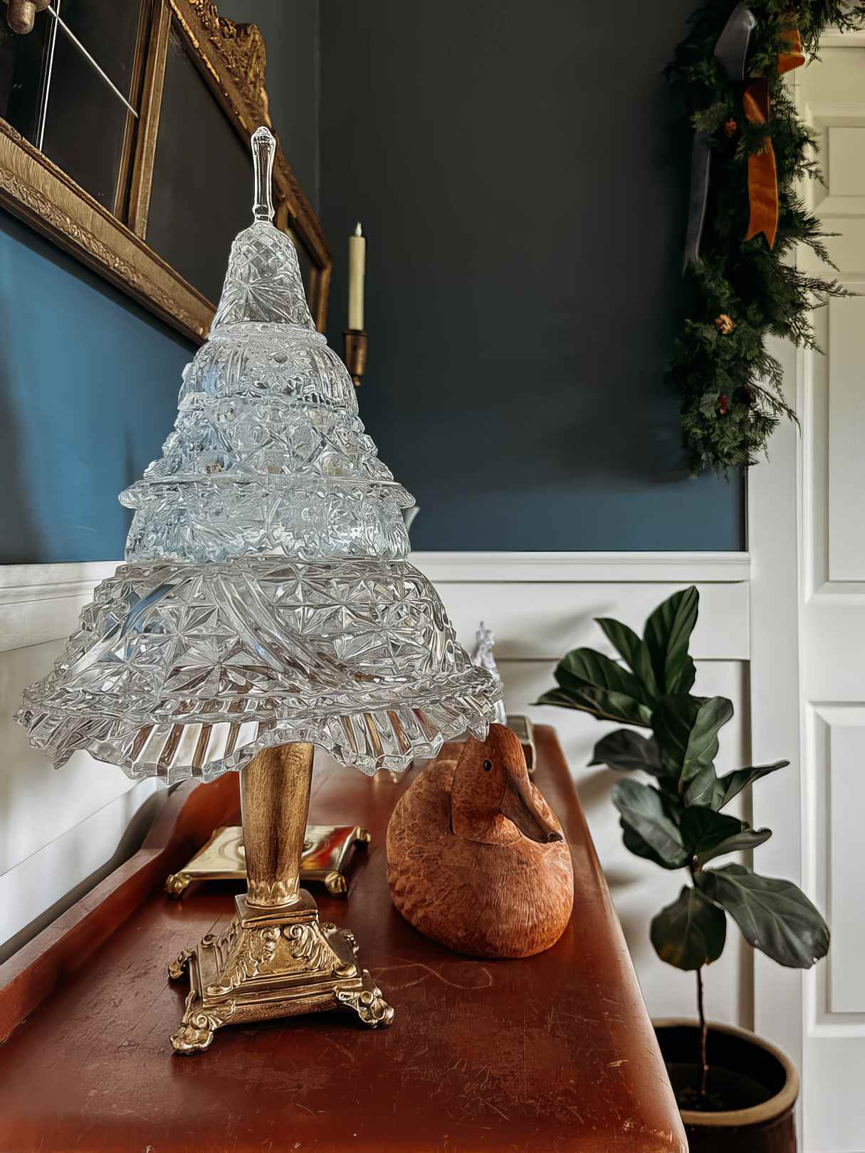 DIY Glass Christmas Tree form Thrifted Glass Bowls