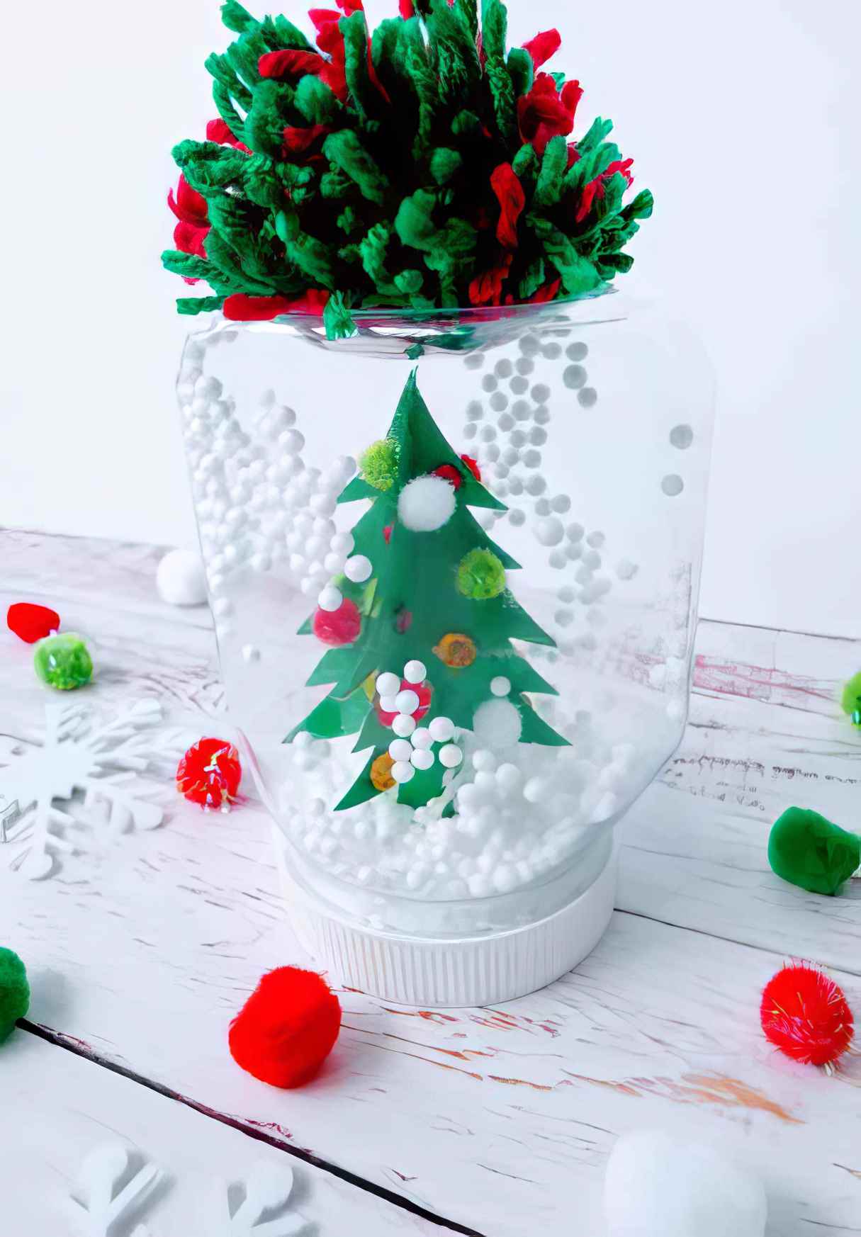 DIY Mason Jar Snow Globe