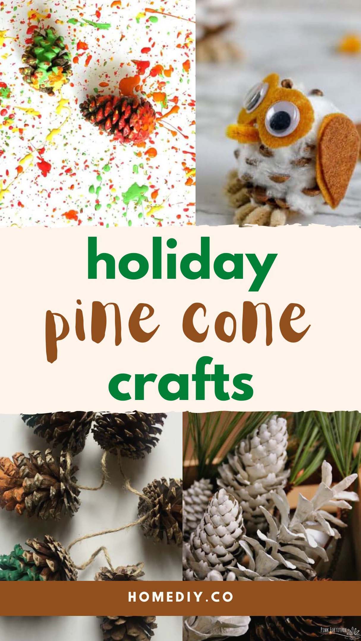 Festive DIY Pine Cone Crafts for Kids