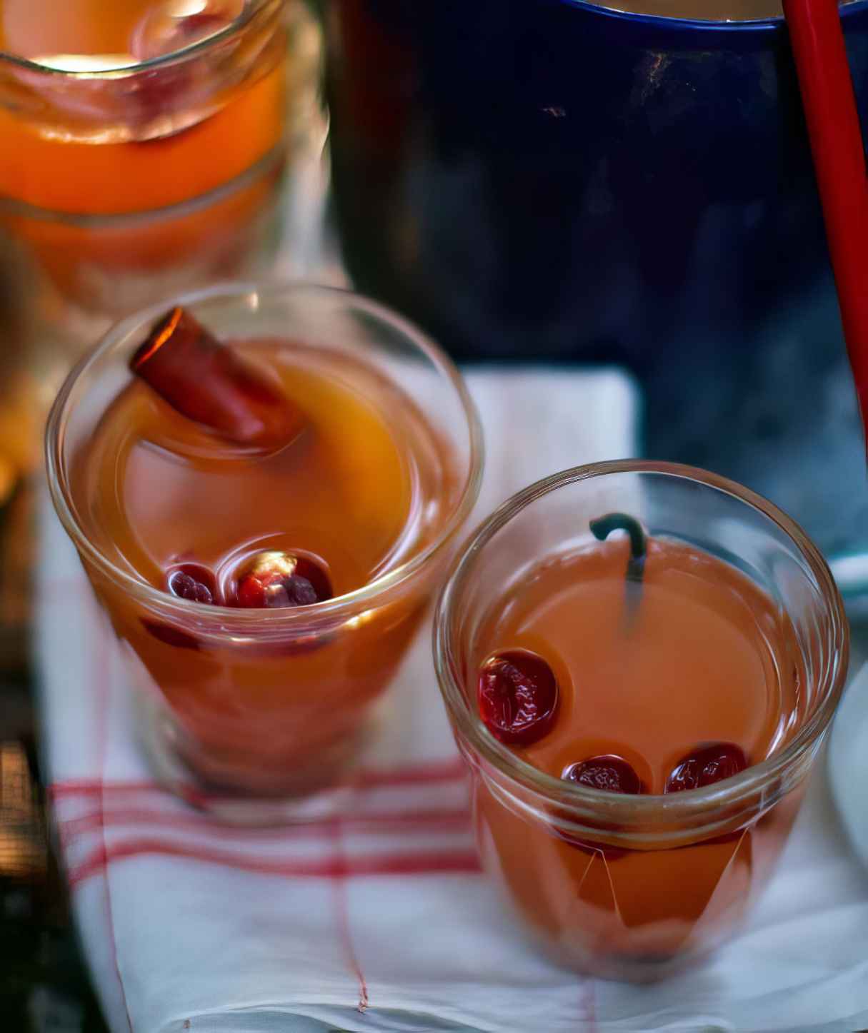 Mulled Pear & Cranberry Punch with Sloe Gin - Perfect Winter Drink Recipe!
