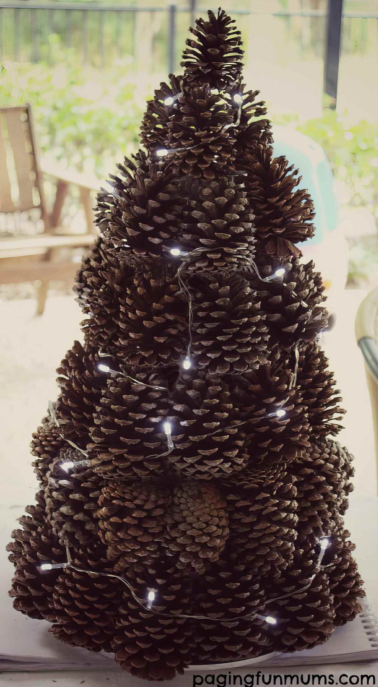 Pinecone Christmas Tree Centerpiece