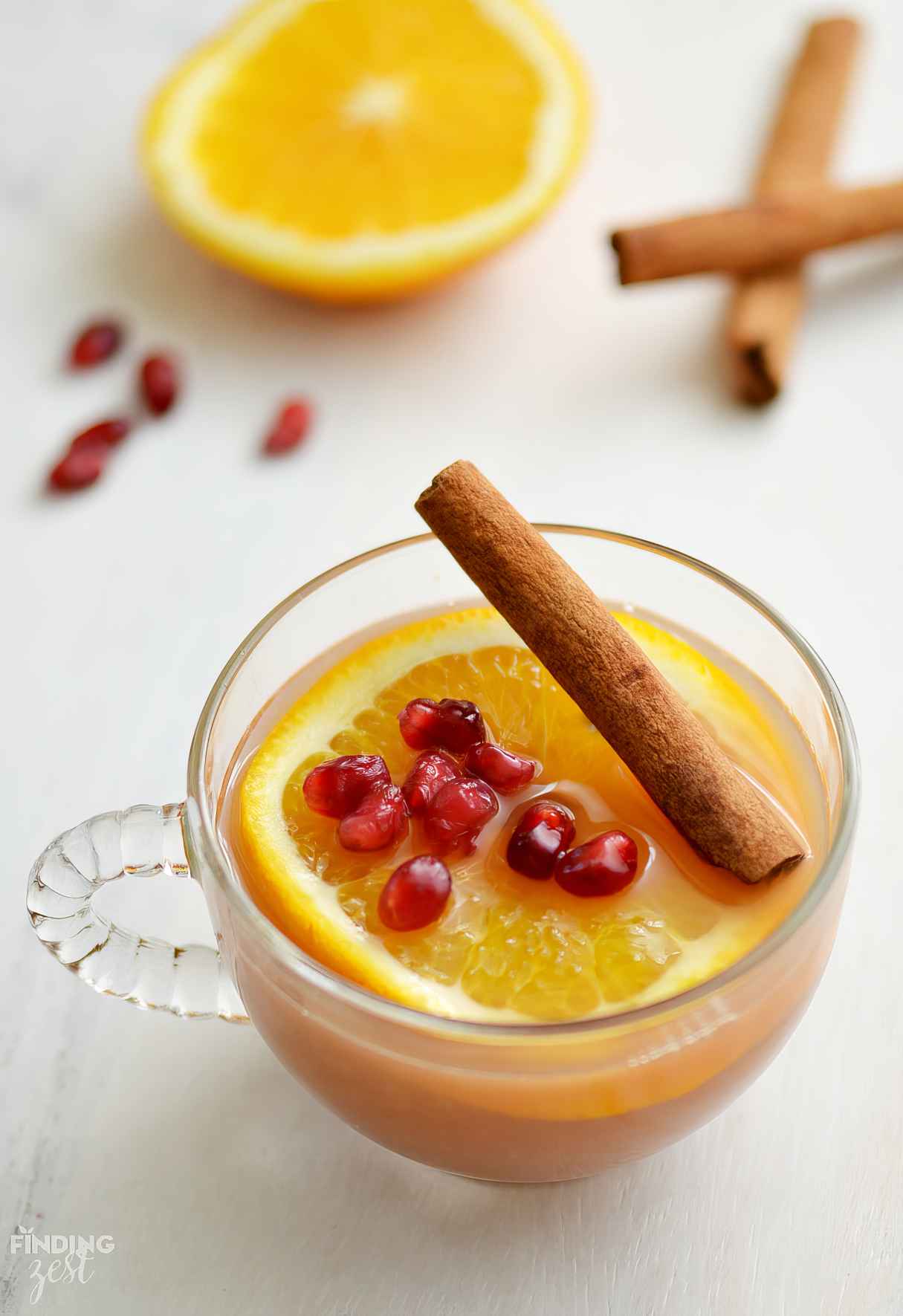 Slow Cooker Orange Pomegranate Cider