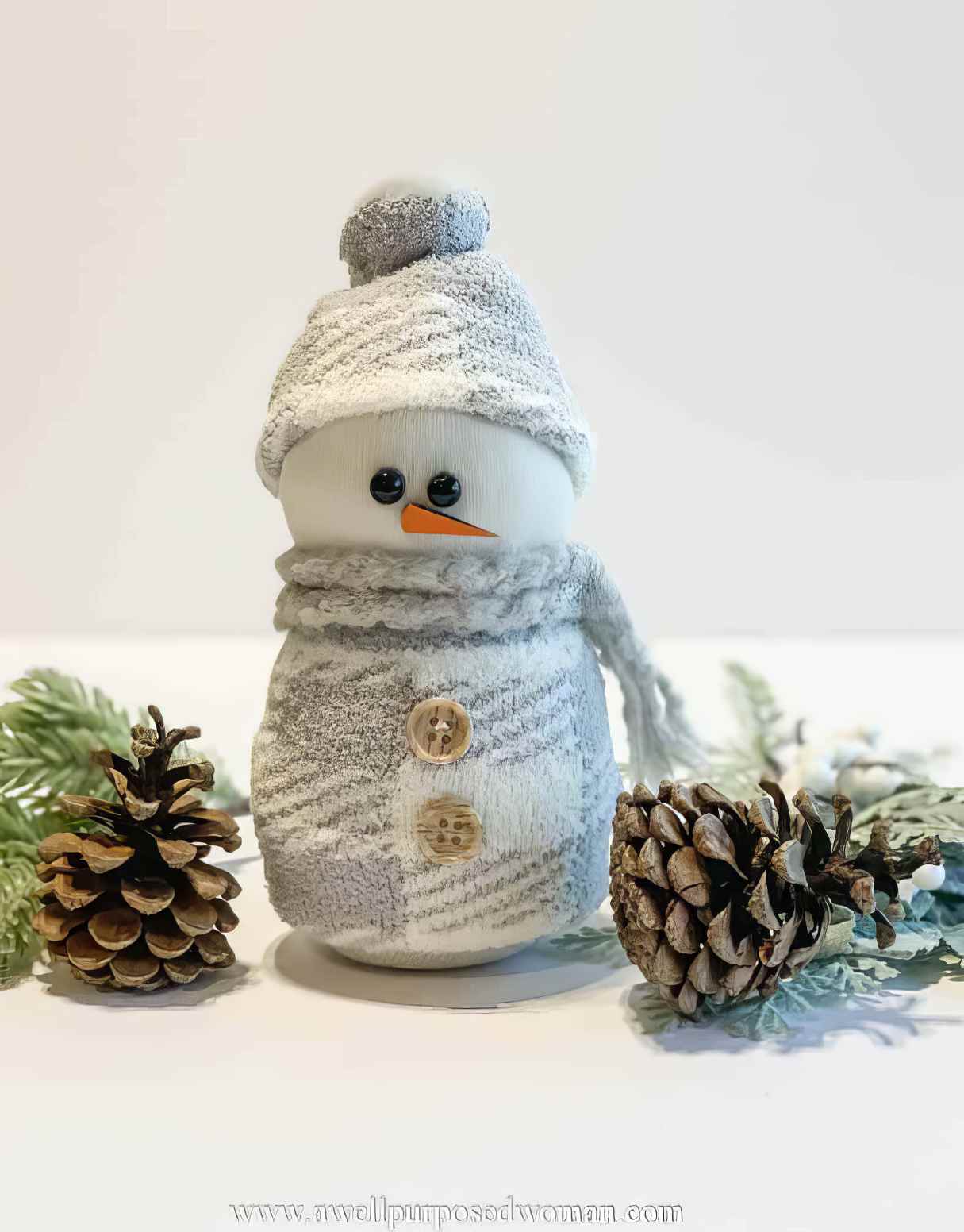 Try to Make a Sock Snowman