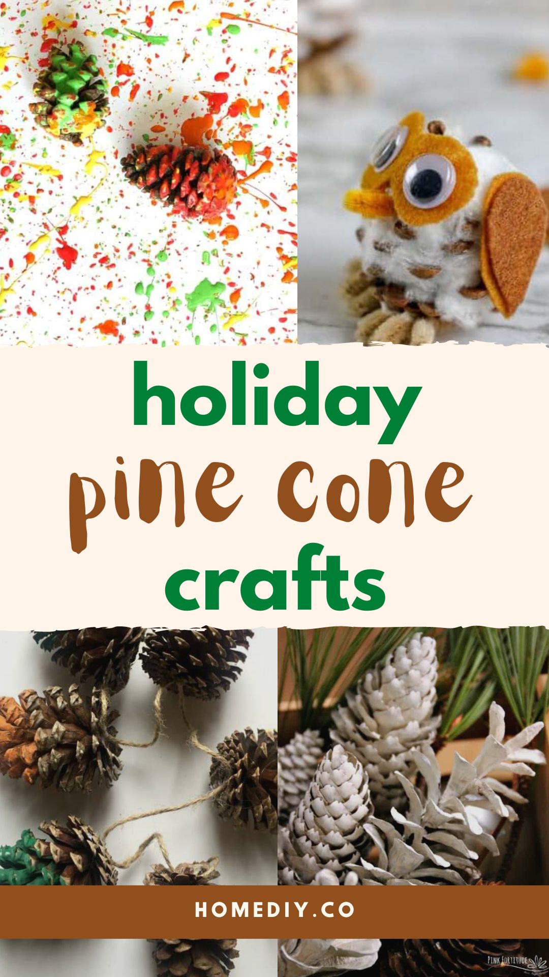 15 Festive Pine Cone Crafts for Kids To Do
