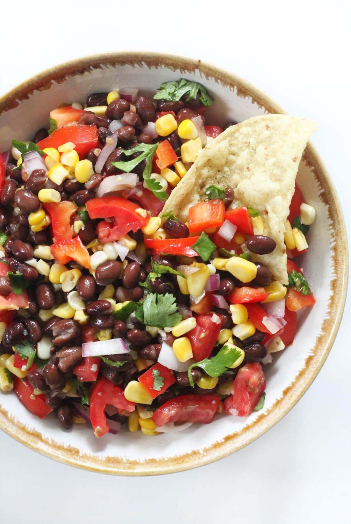 Black Bean and Corn Salsa (with Grilled Corn)