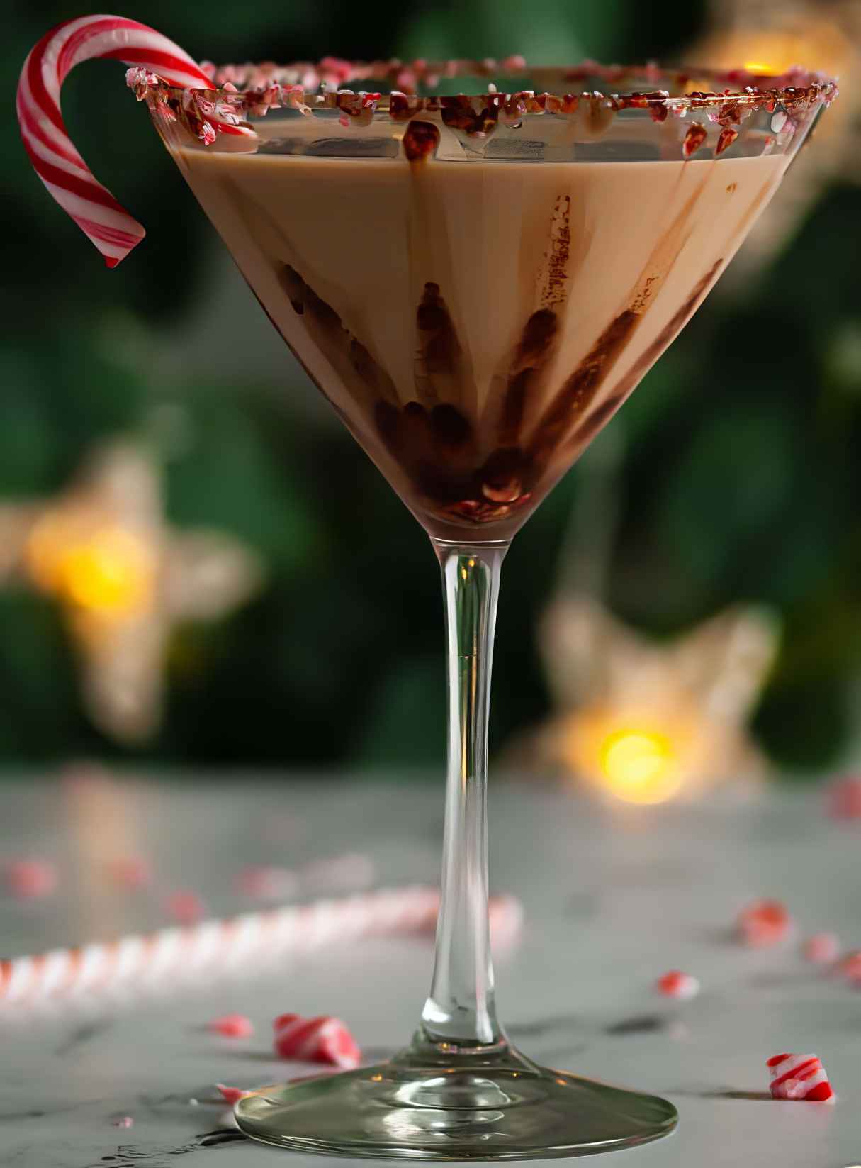 Cheery Peppermint Mocha Martini