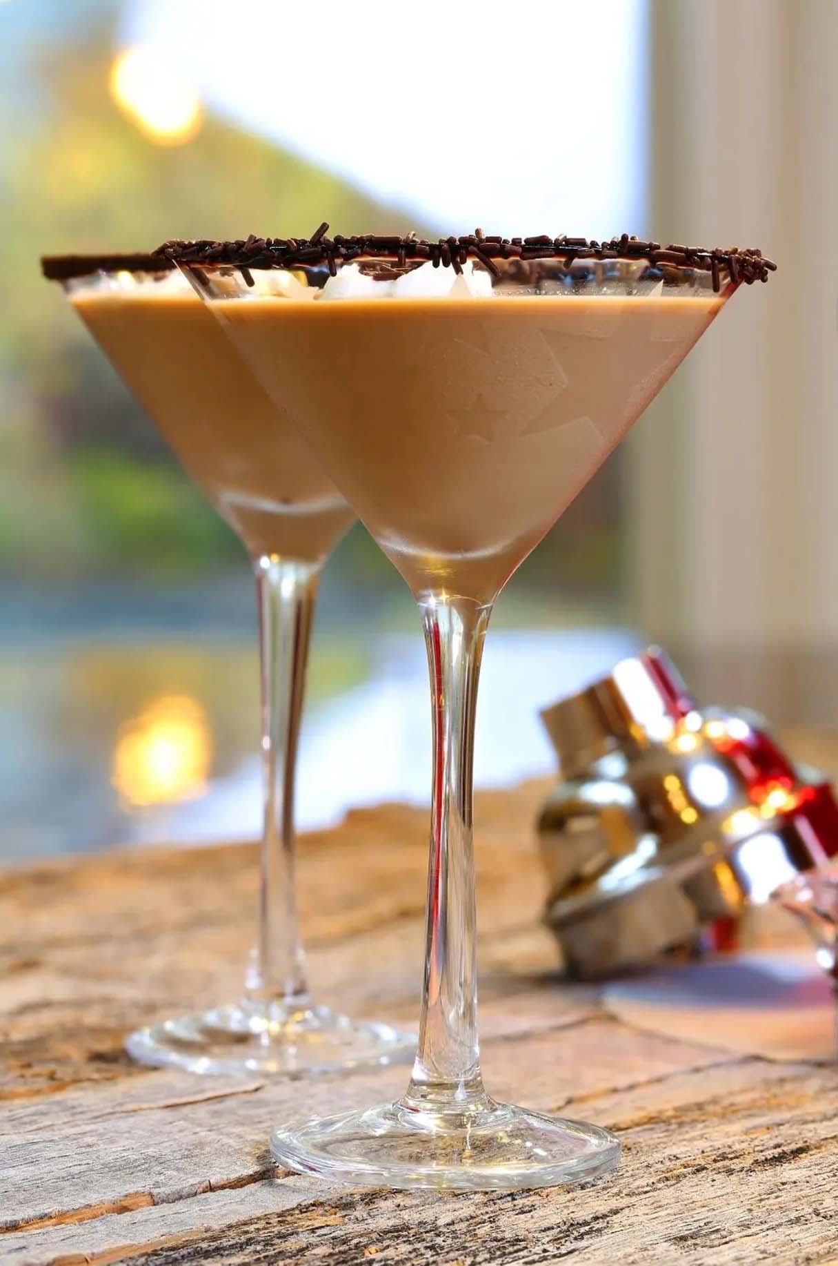 Chocolate Christmas Martini with Vanilla Vodka