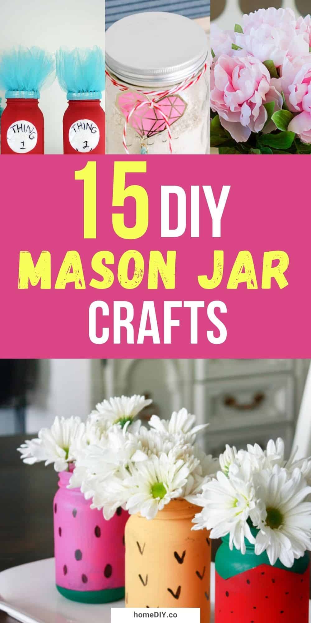 15 Easy DIY Mason Jar Crafts To Use As Decor