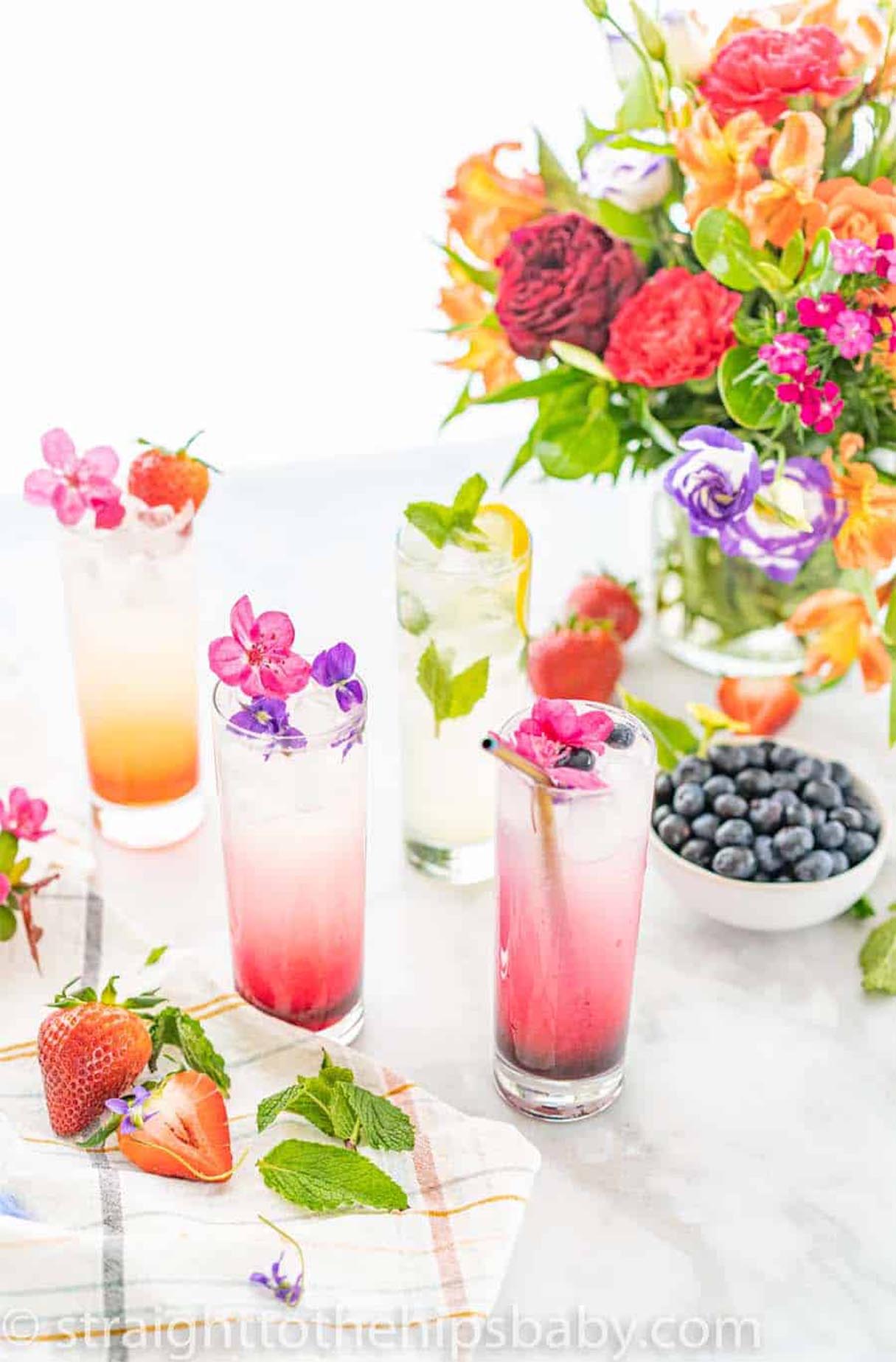 Homemade Blueberry Lemonade Recipe with Fresh Blueberries & Lemon