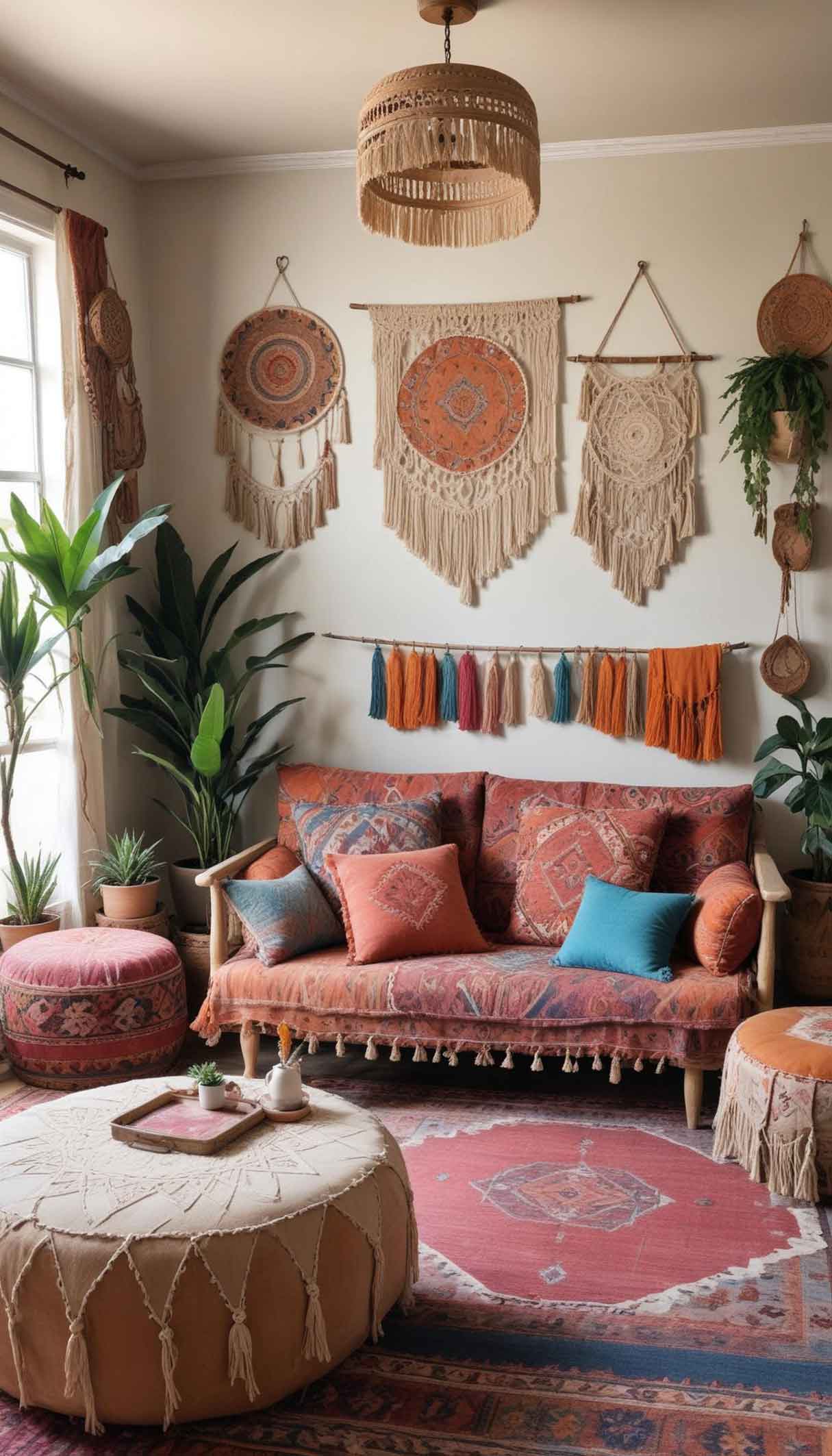 boho livingroom rugs