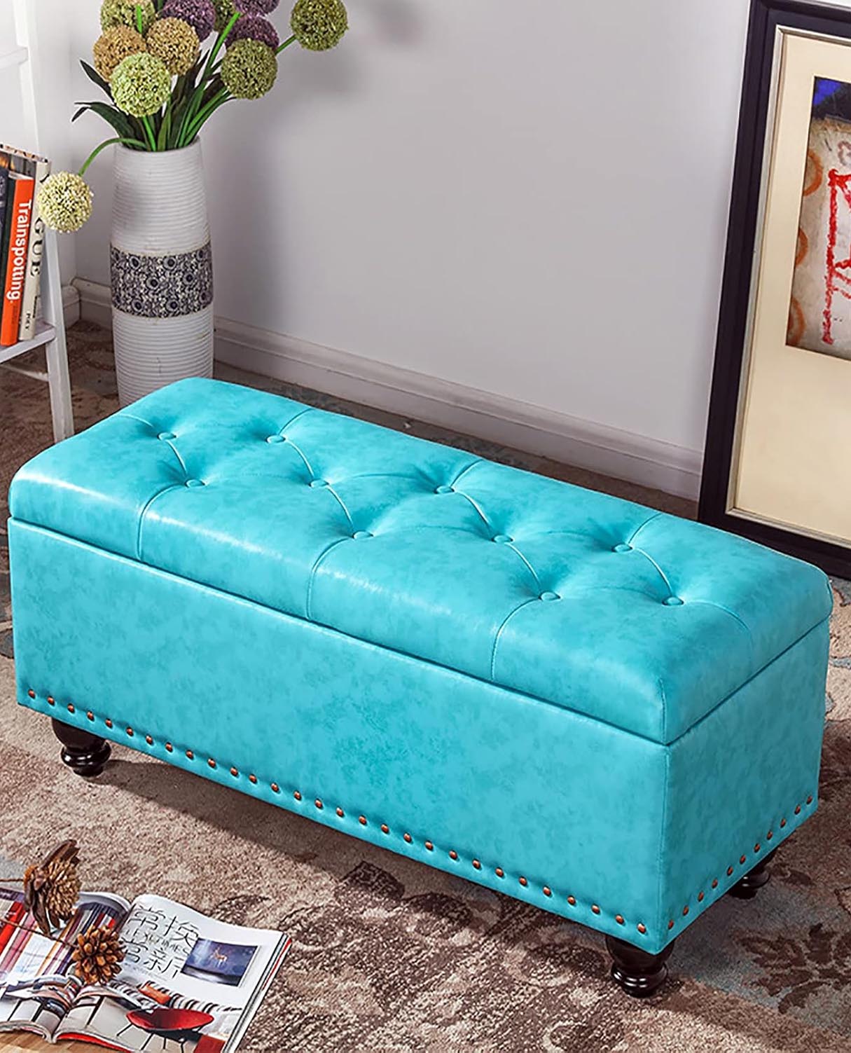 Blue Leather Furniture