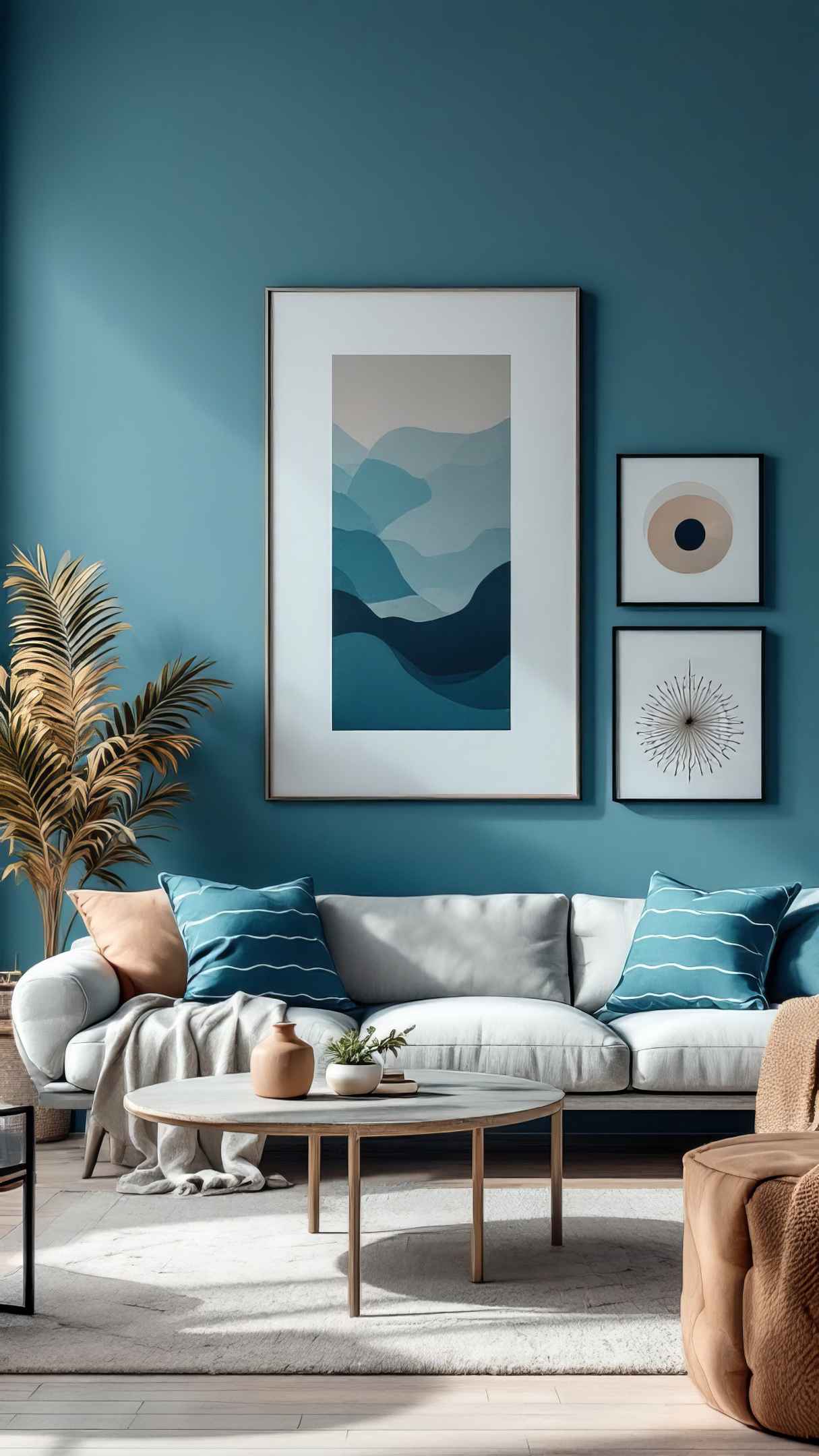 Bold Blue Accent Wall