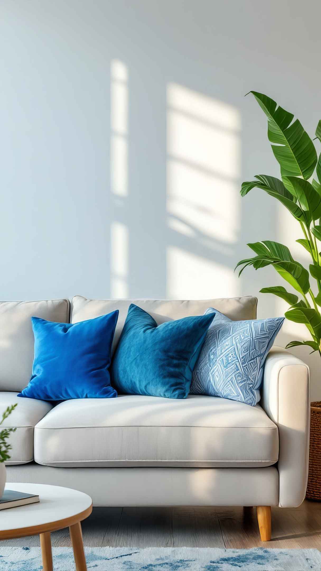 Bright Blue Decorative Pillows