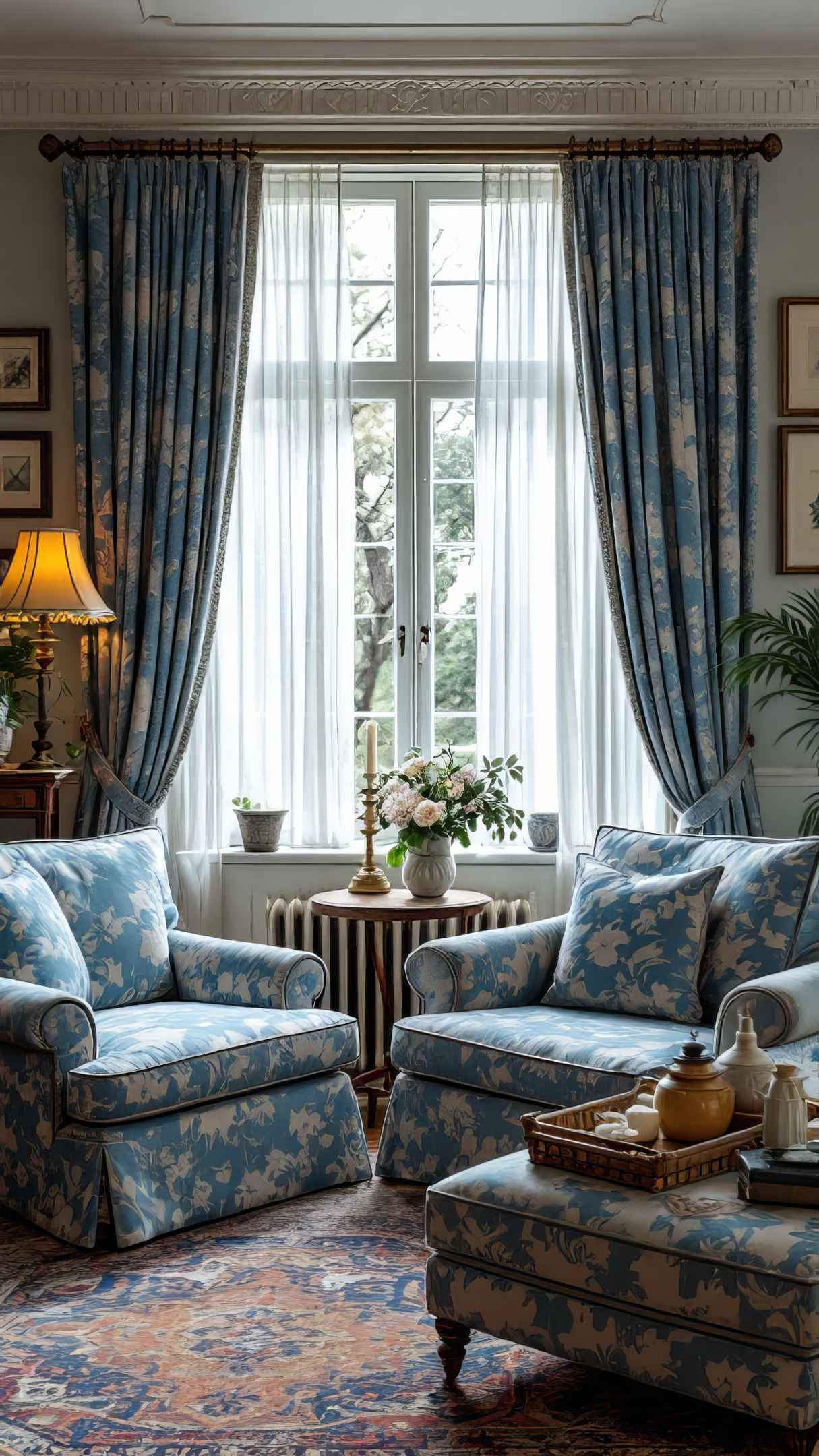 Classic Blue Floral Patterns