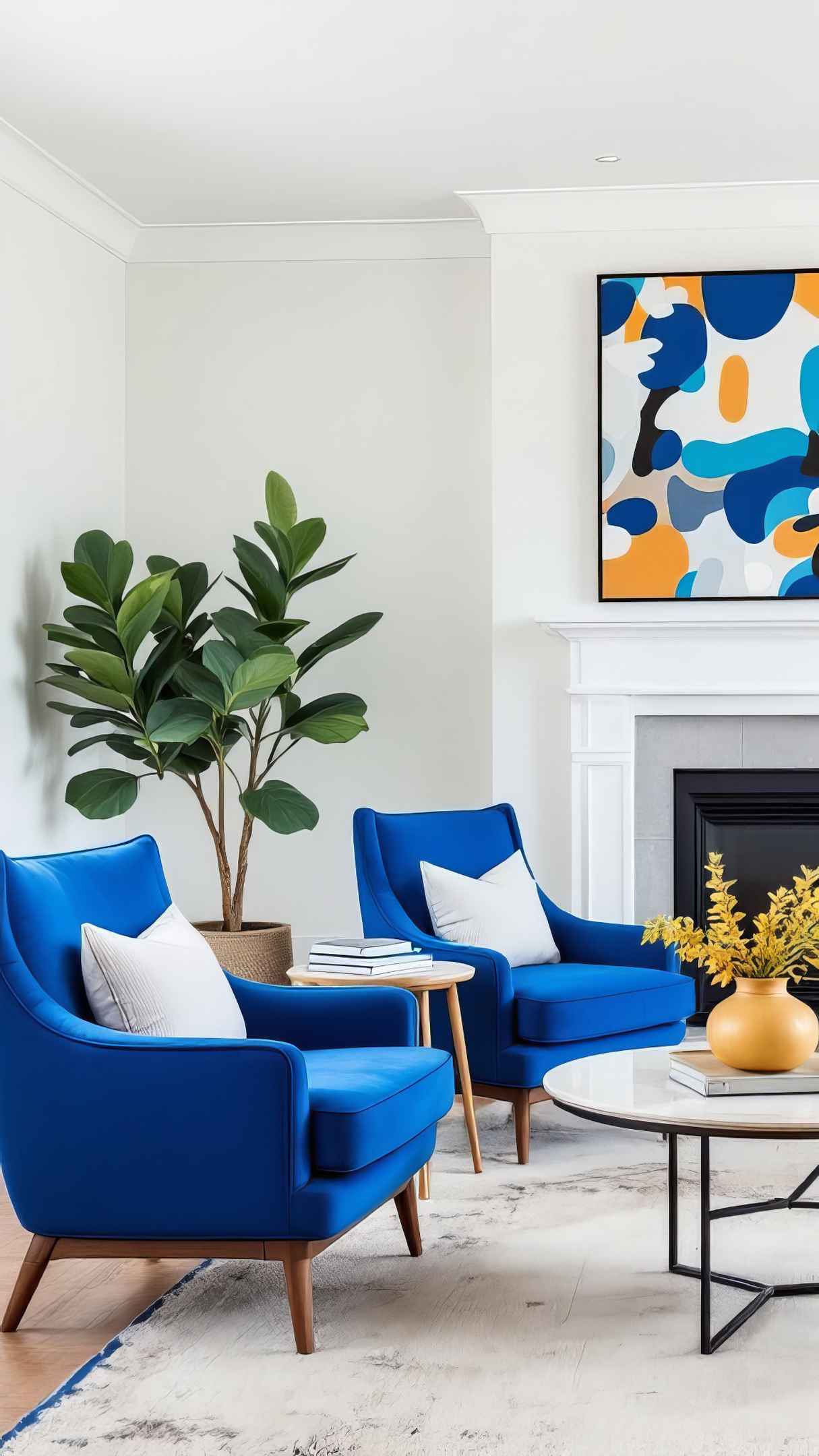 Cobalt Blue Accent Chairs