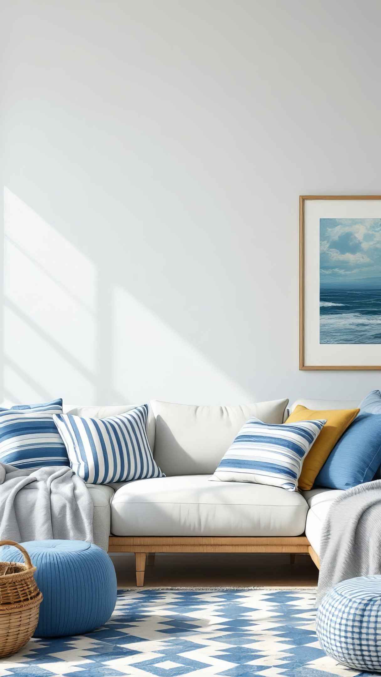 Nautical Themed Blue Accents