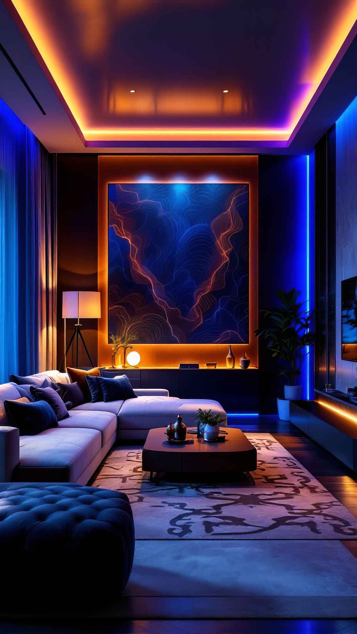 Royal Blue Lighting Options