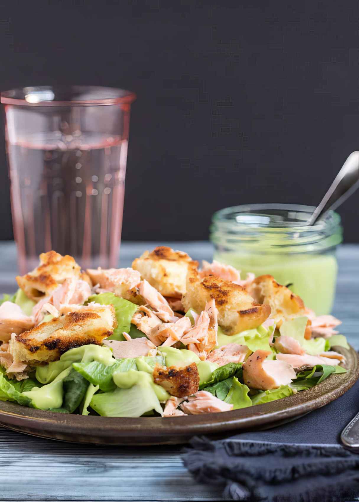 Salmon Caesar Salad