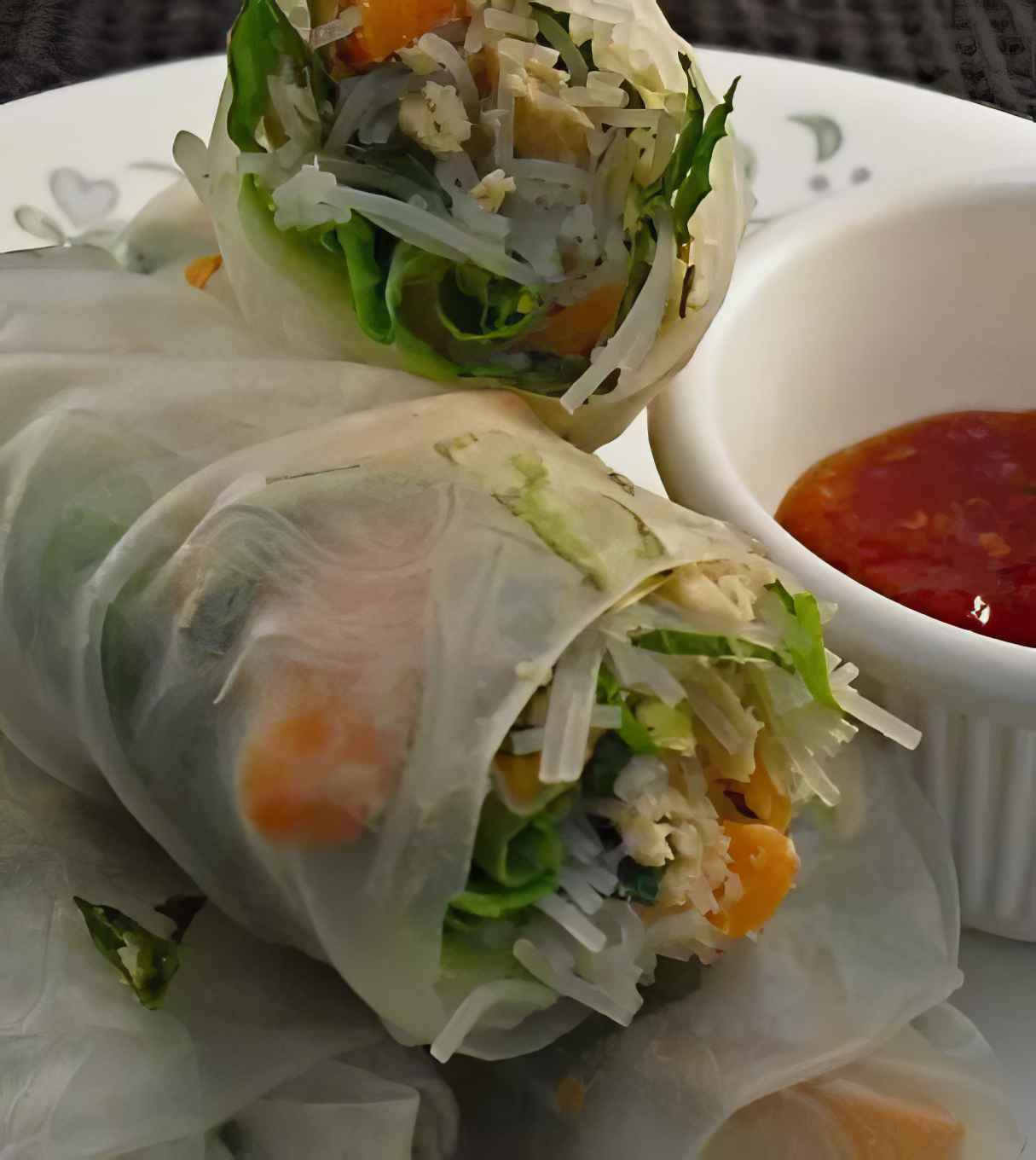Salmon Spring Rolls