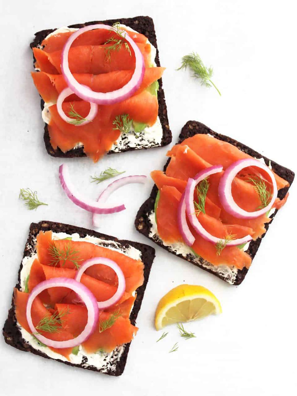 Open-Faced Smoked Salmon Sandwich