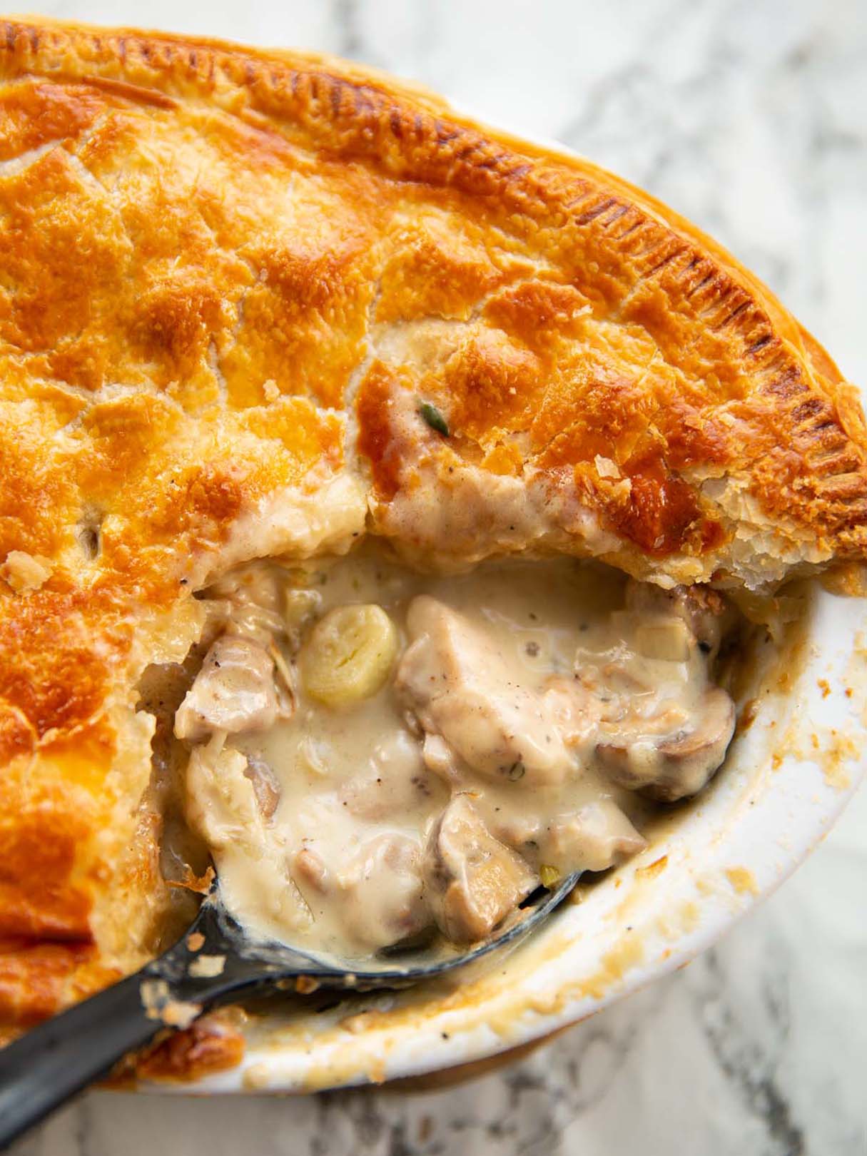 Mushroom & Leek Pie