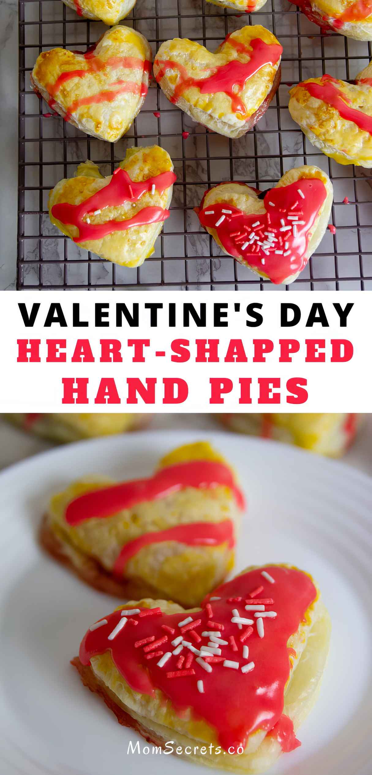 Valentine's Day Heart-Shaped Strawberry Nutella Hand Pies