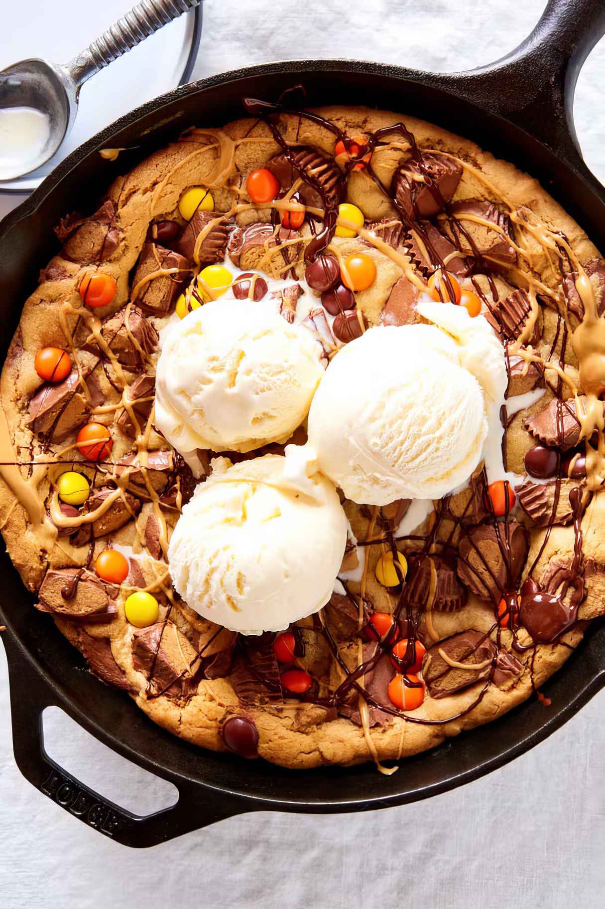 Giant Reese’s Stuffed Cookie